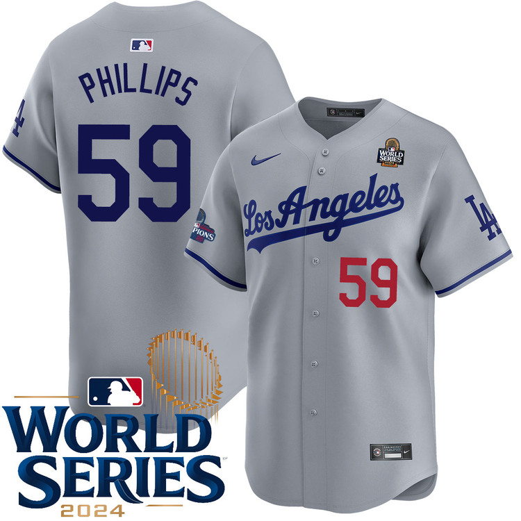Evan Phillips Los Angeles Dodgers Road Limited World Series Jersey