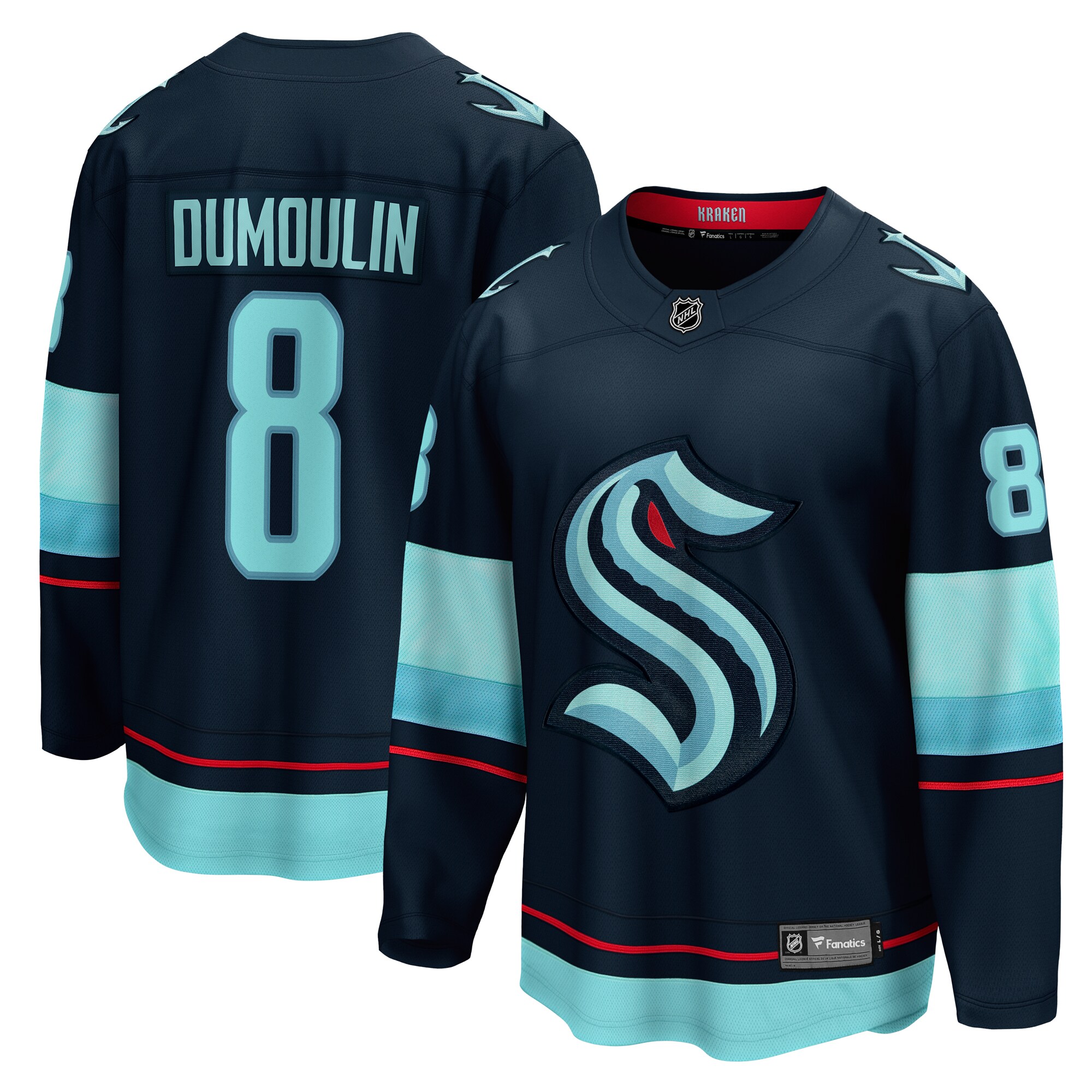 Brian Dumoulin Seattle Kraken Fanatics Home Breakaway Player Jersey - Deep Sea Blue