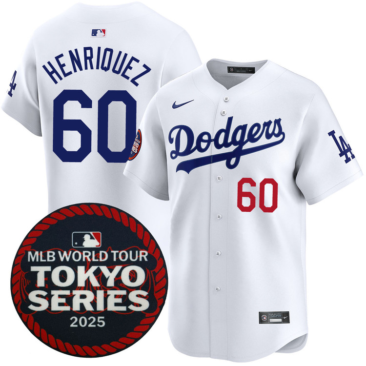 Edgardo Henriquez Los Angeles Dodgers Home 2025 Tokyo Series Jersey