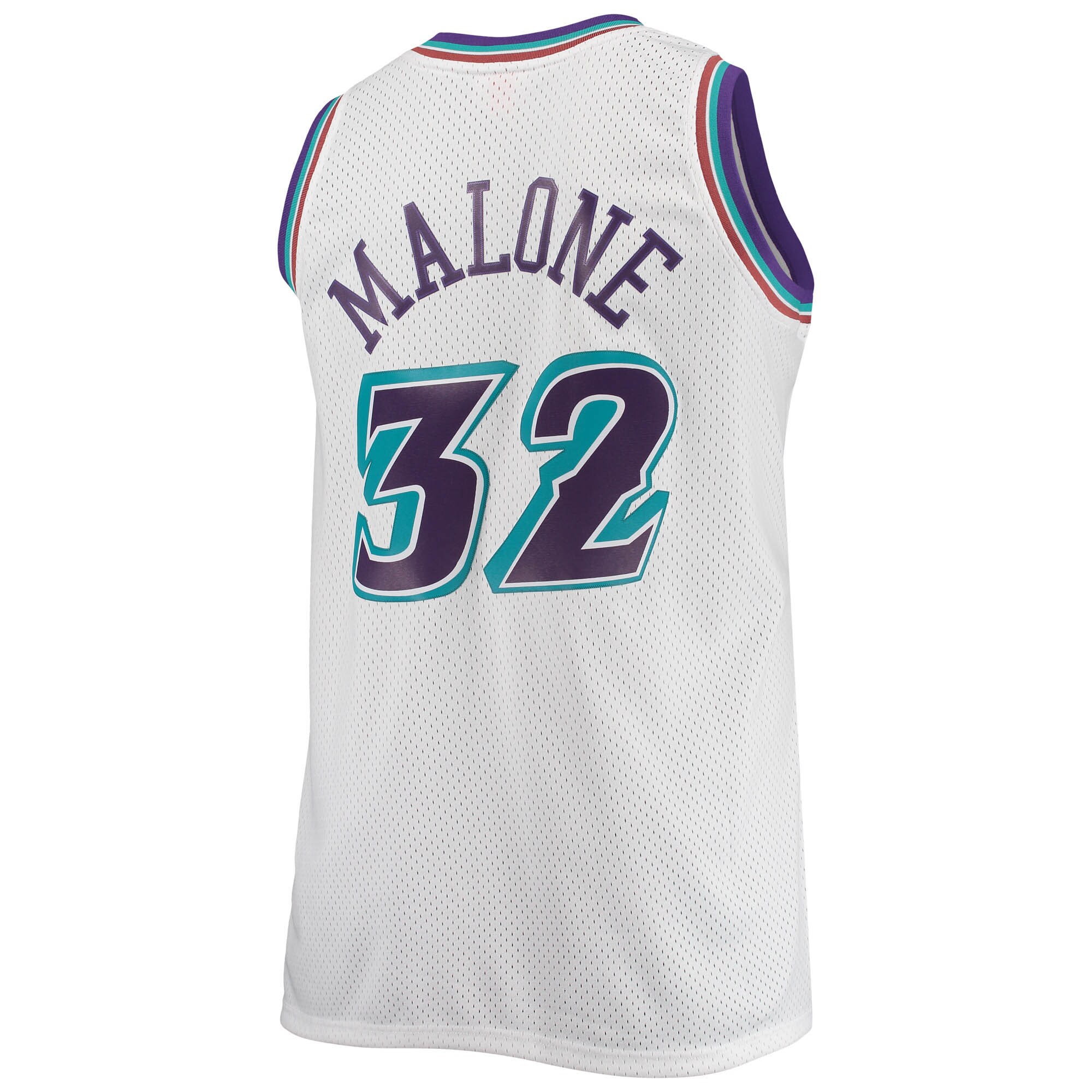 Karl Malone Utah Jazz Mitchell & Ness 1996\/97 Big & Tall Hardwood Classics Swingman Jersey - White