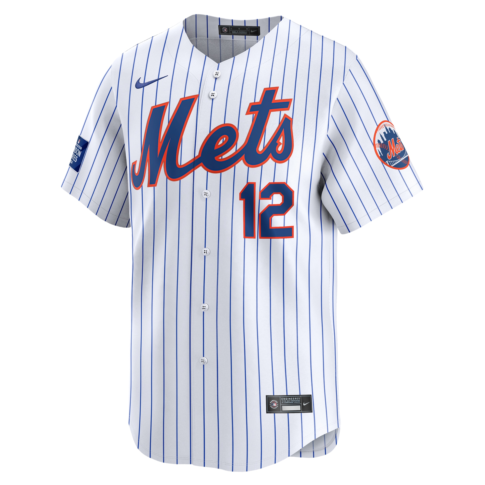 Francisco Lindor New York Mets 2024 MLB World Tour London Series Home Limited Player Jersey - White