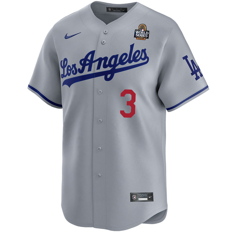 Chris Taylor Los Angeles Dodgers Road Limited World Series Jersey