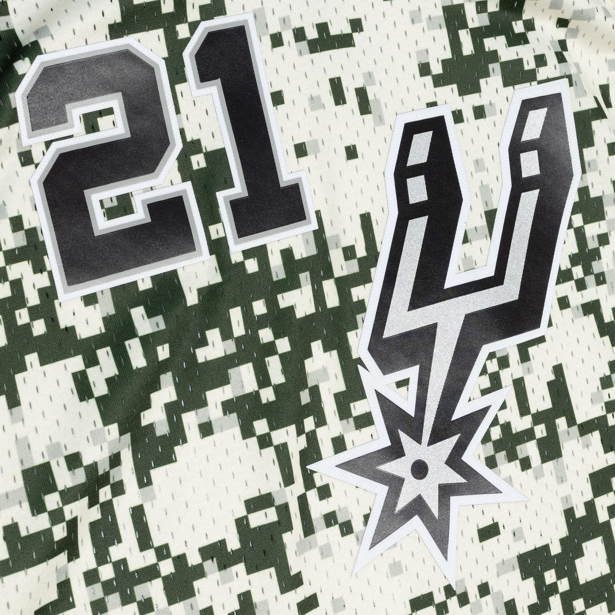 Tim Duncan San Antonio Spurs Mitchell & Ness 2013\/14 Swingman Jersey - Camo