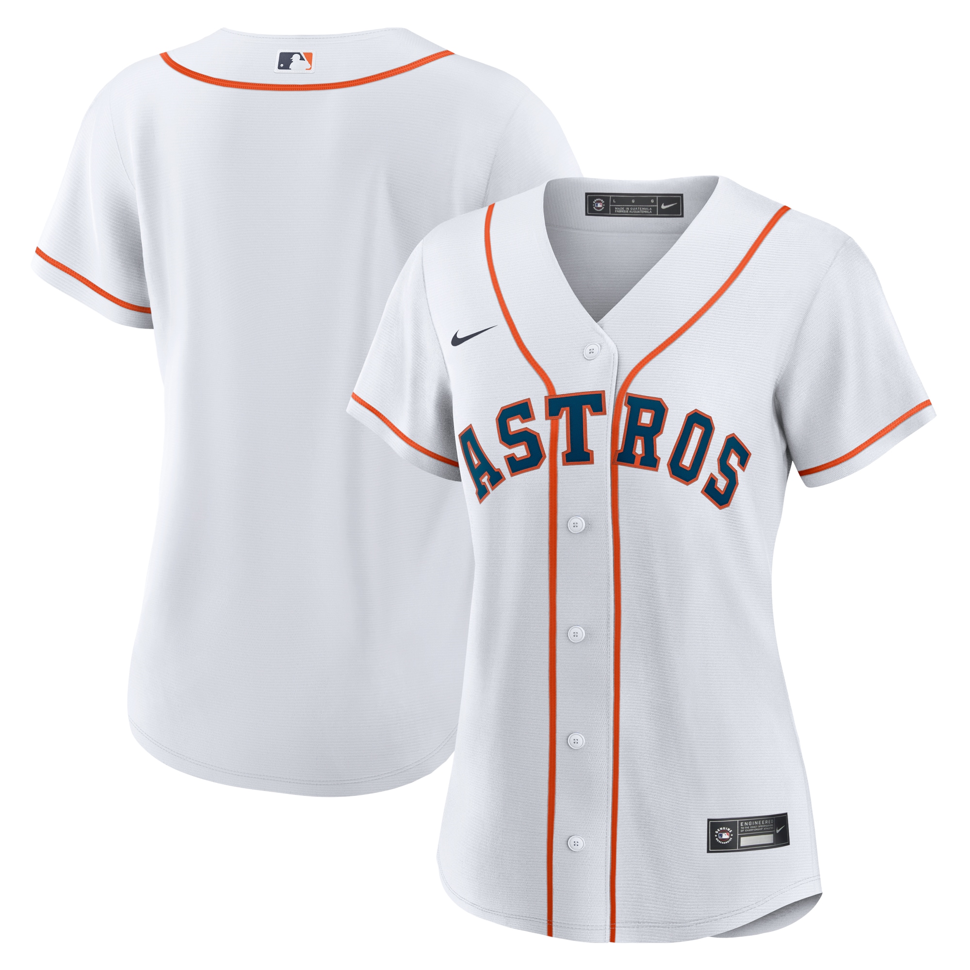 Houston Astros  Women's Home Replica Team Jersey - White