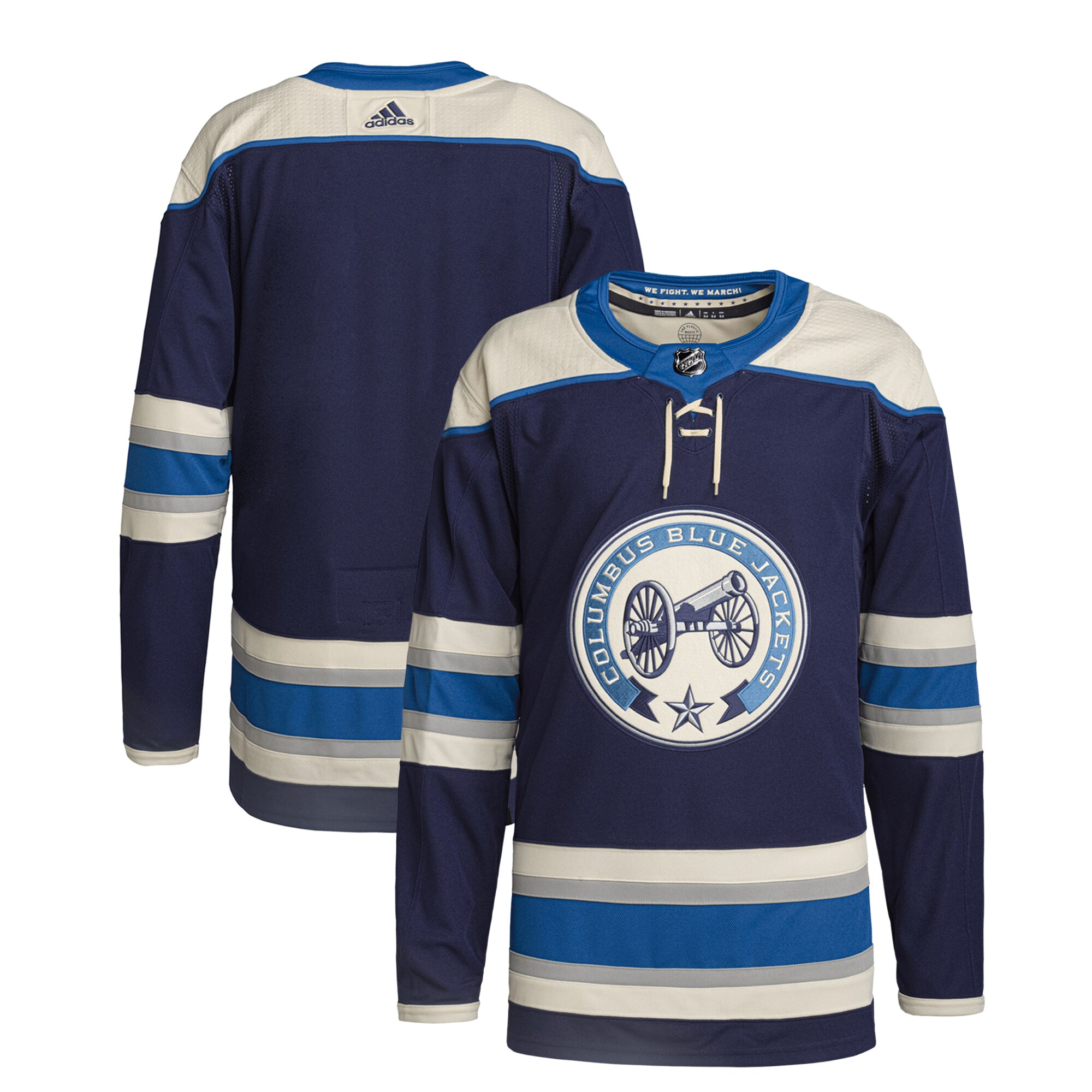 Columbus Blue Jackets adidas Alternate Primegreen Authentic Jersey Navy