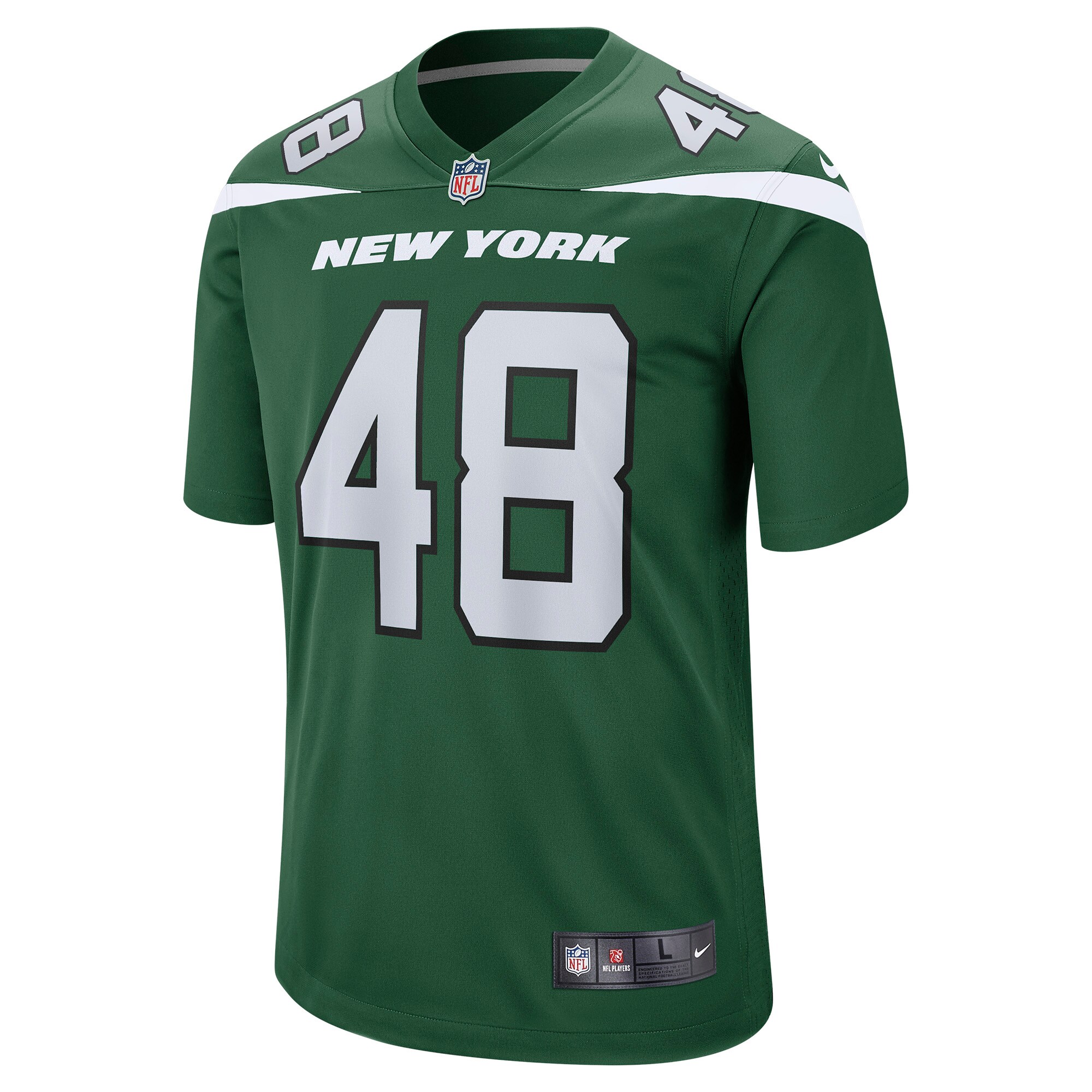 Nick Bawden New York Jets  Game Player Jersey - Gotham Green