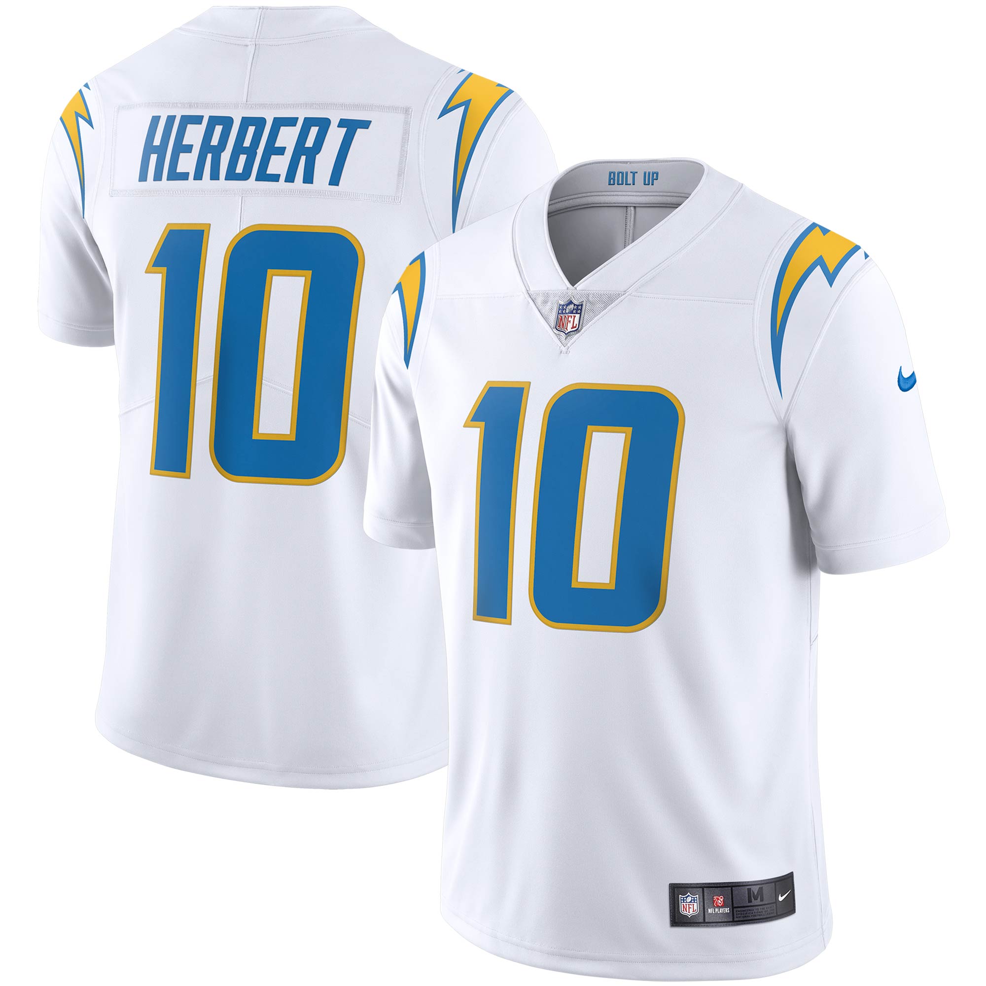 Justin Herbert Los Angeles Chargers  Vapor Limited Jersey - White