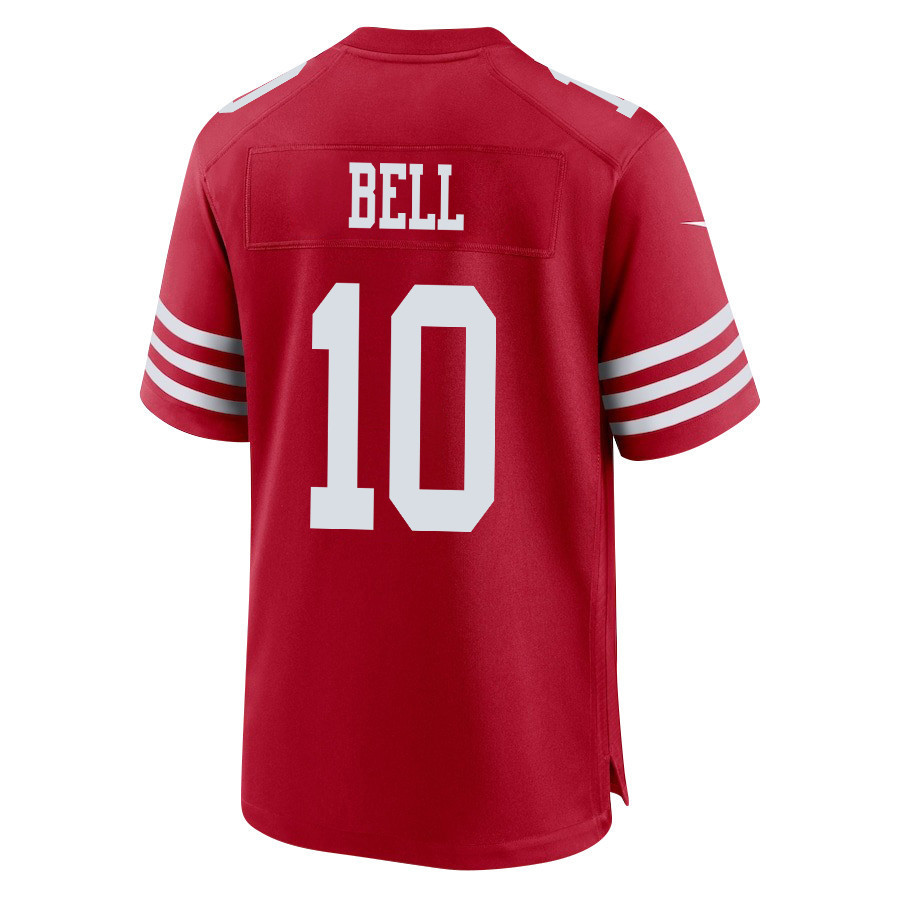 Ronnie Bell 10 San Francisco 49ers Super Bowl LVIII Patch Game Men Jersey - Scarlet