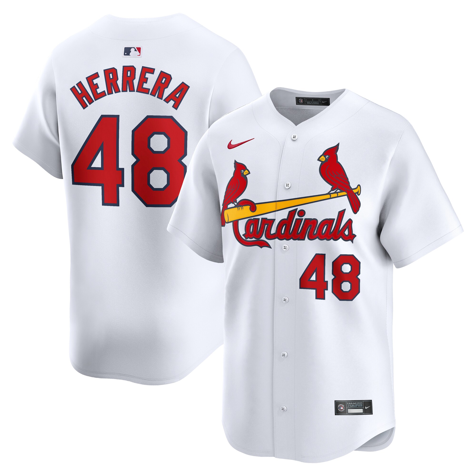 Iv\u00c3\u00a1n Herrera St. Louis Cardinals Home Limited Player Jersey White