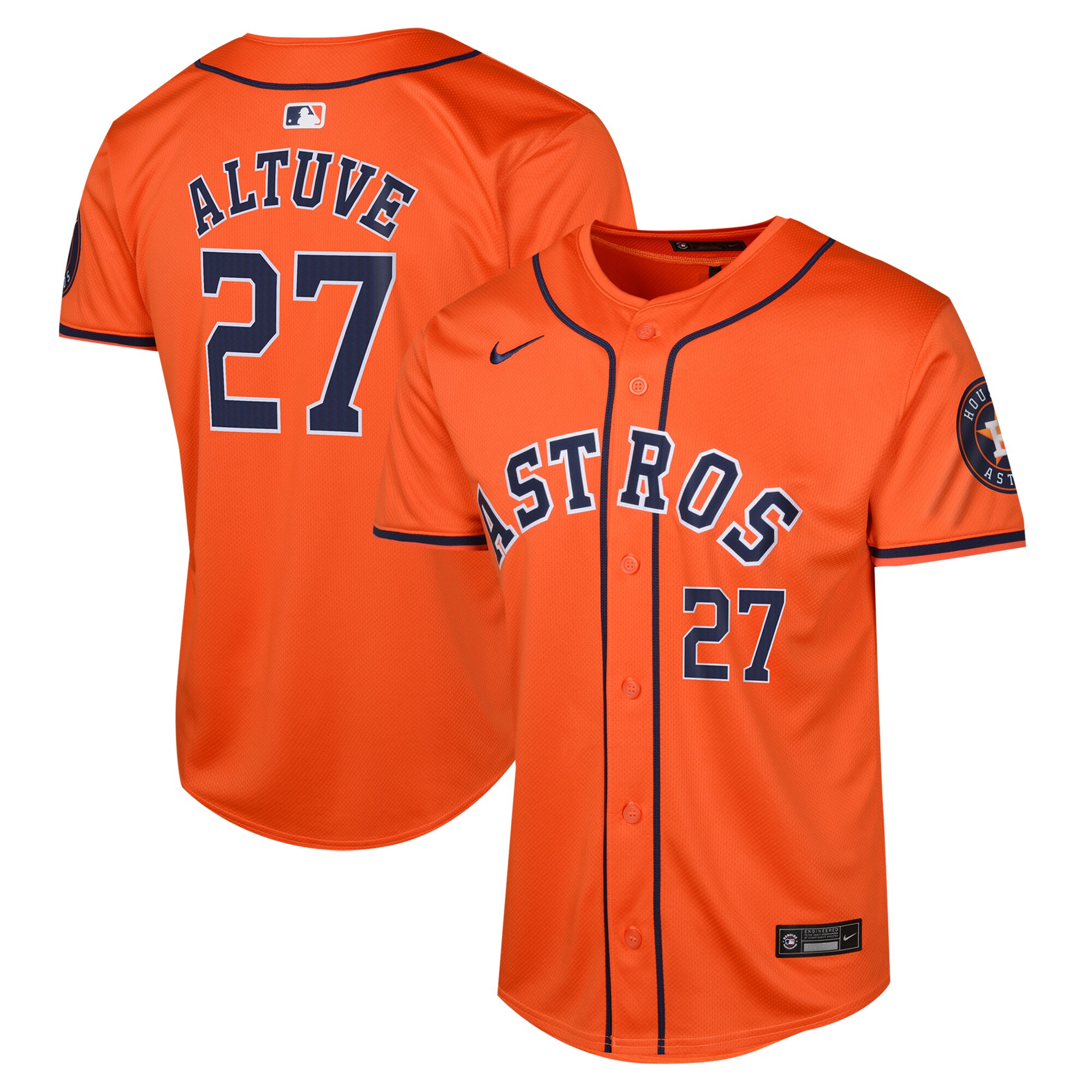 Jose Altuve Houston Astros Youth Alternate Limited Player Jersey Orange