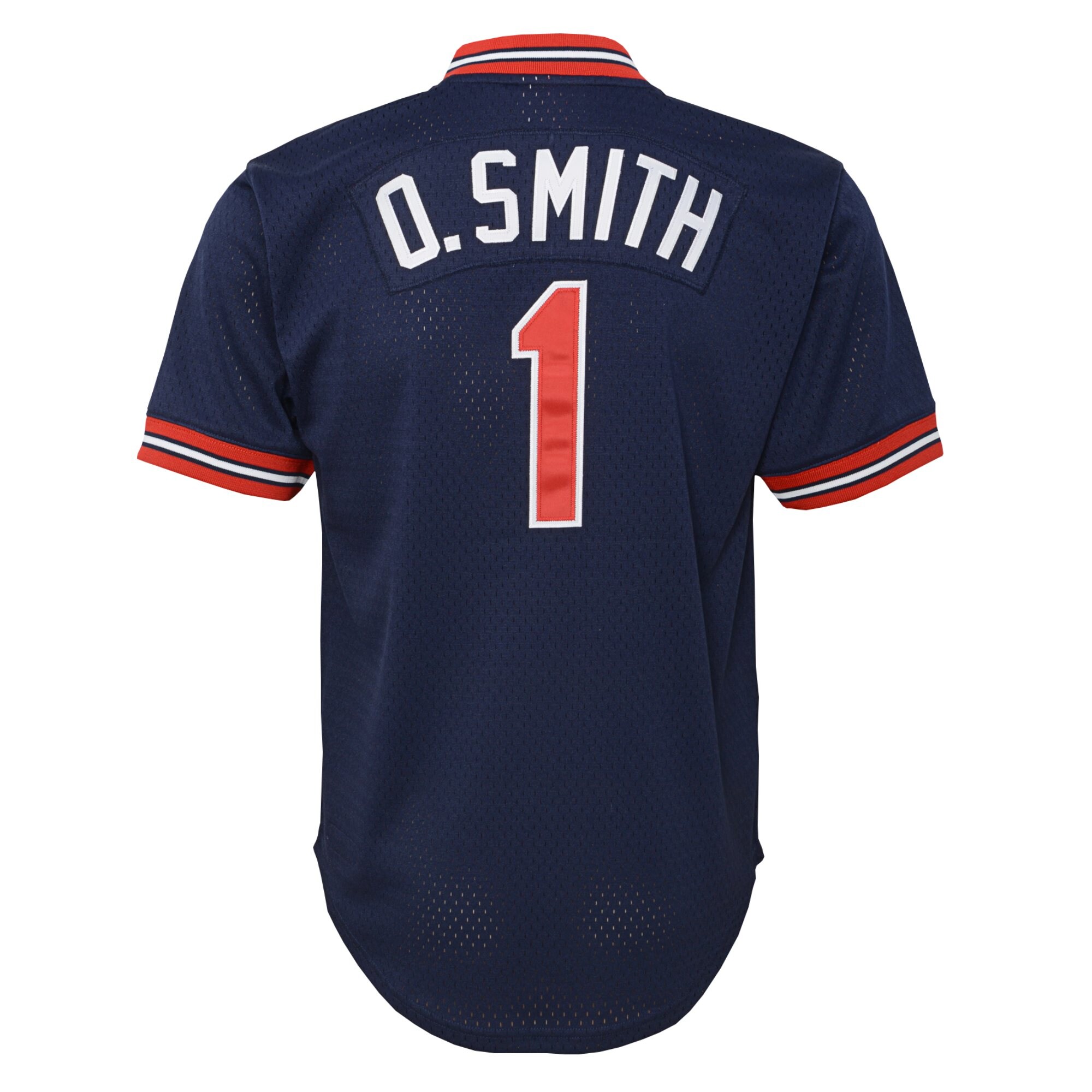Ozzie Smith St. Louis Cardinals Mitchell & Ness Youth Cooperstown CollectionMesh Batting Practice Jersey - Navy