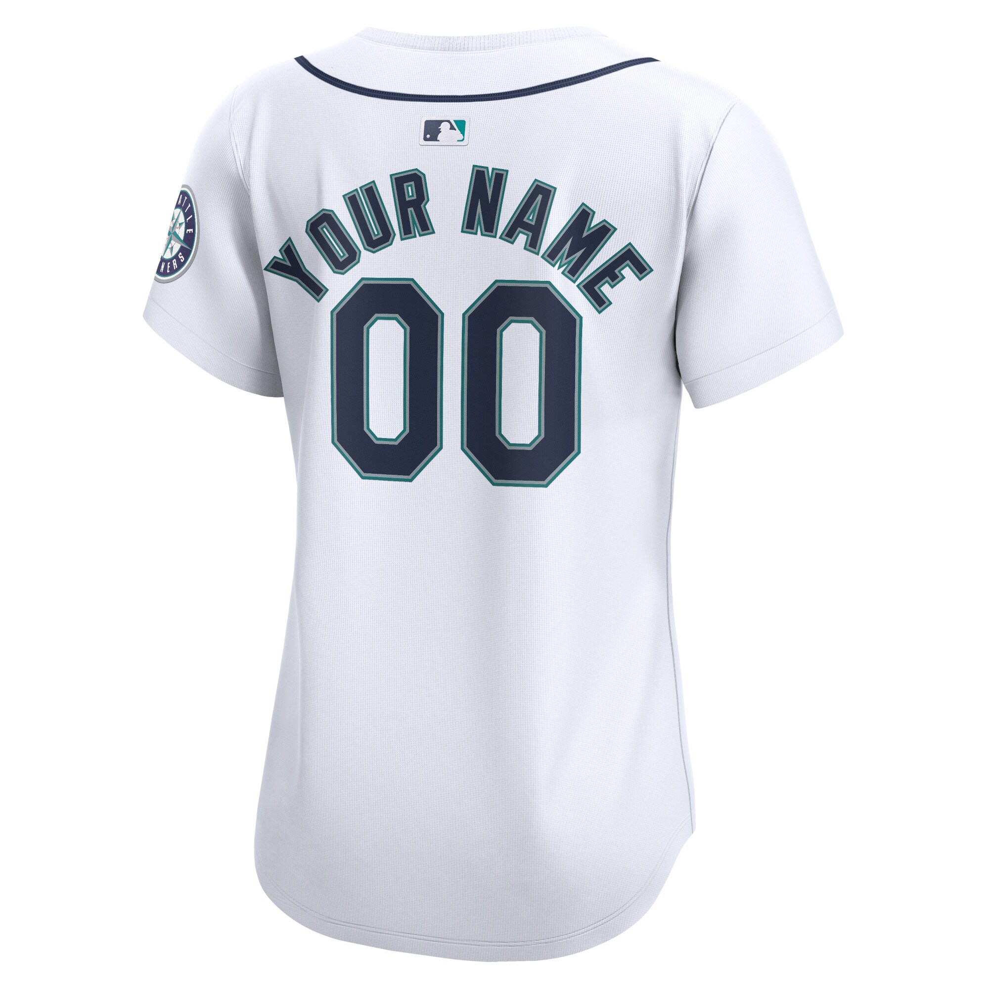 Seattle Mariners  Women's Home Limited Custom Jersey - White