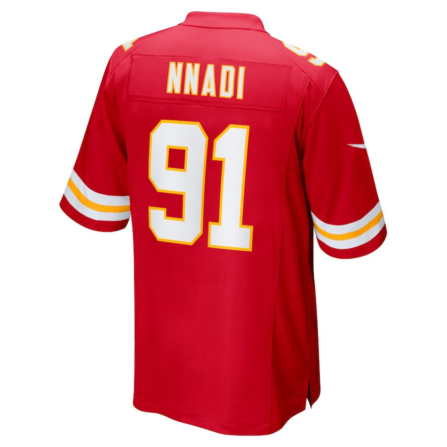 Derrick Nnadi #91 Kansas City Chiefs Super Bowl LIX Jersey - Men's - Red