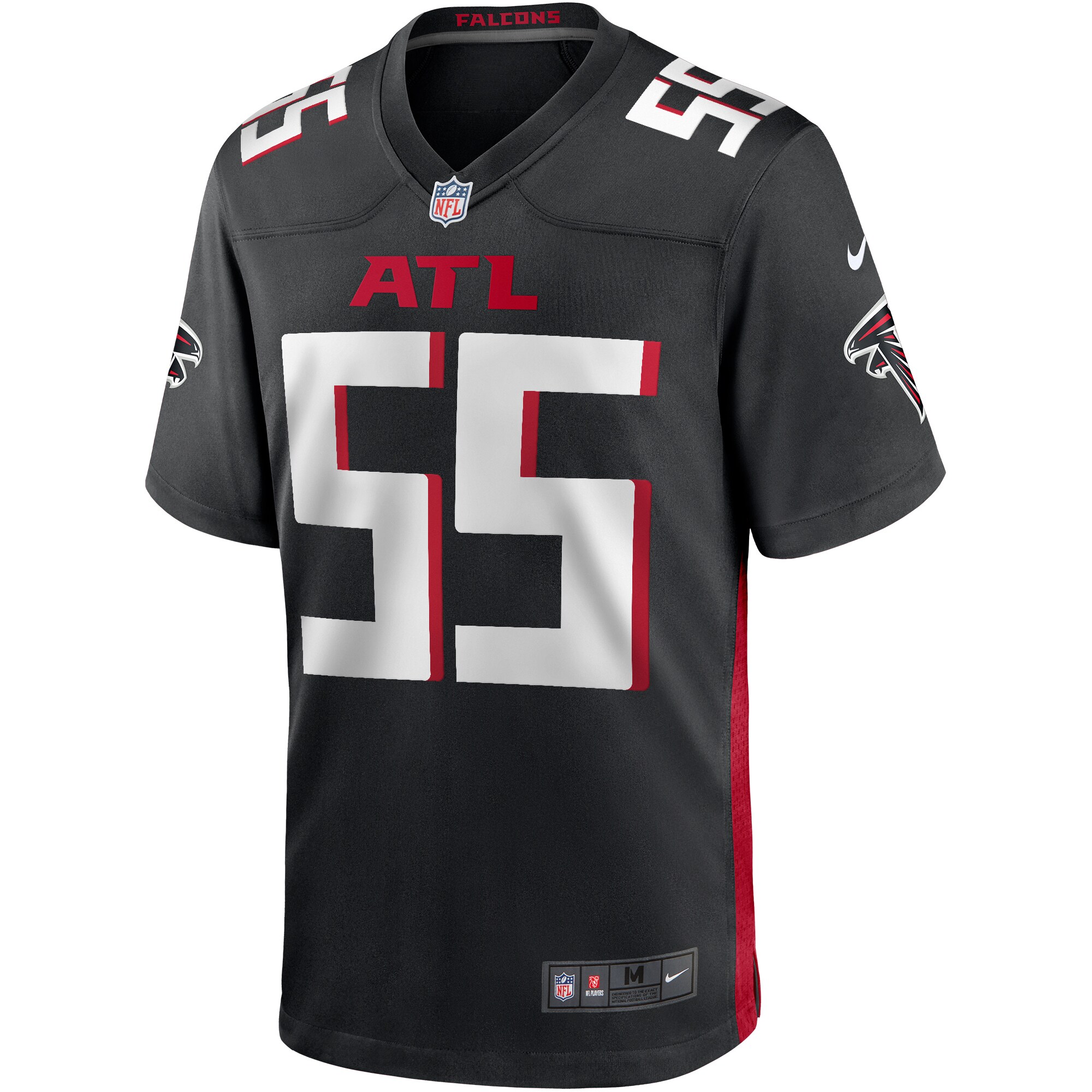 John Abraham Atlanta Falcons  Game Retired Player Jersey - Black