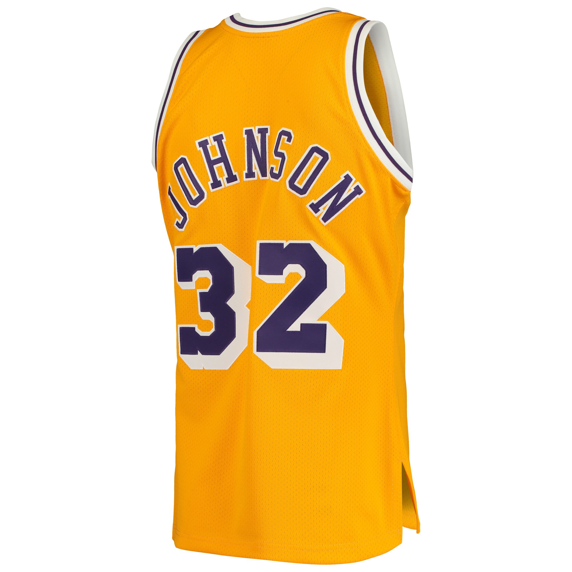 Magic Johnson Los Angeles Lakers Mitchell & Ness 1984\/85 Hardwood Classics Authentic Jersey - Gold