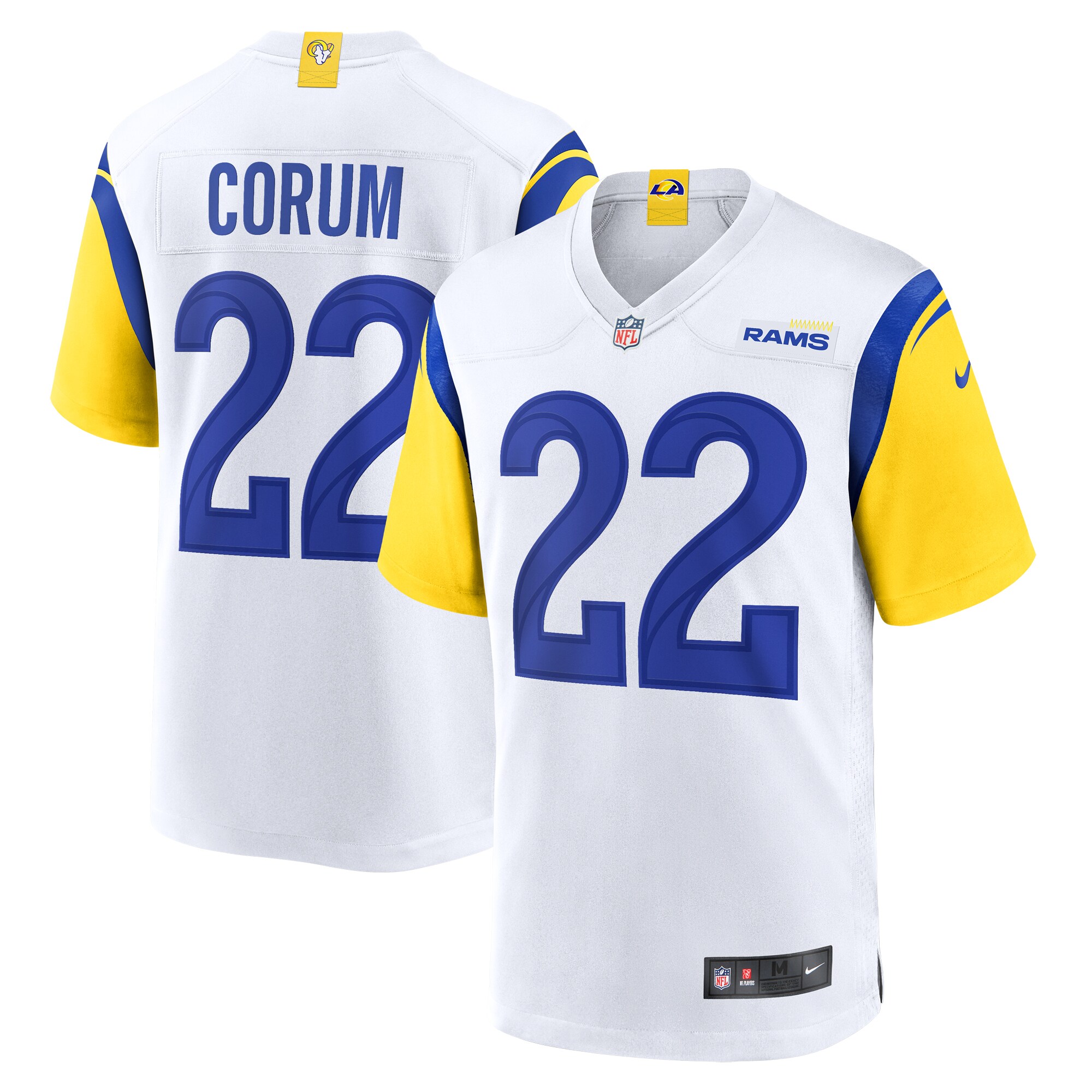 Blake Corum Los Angeles Rams  Game Jersey -  White