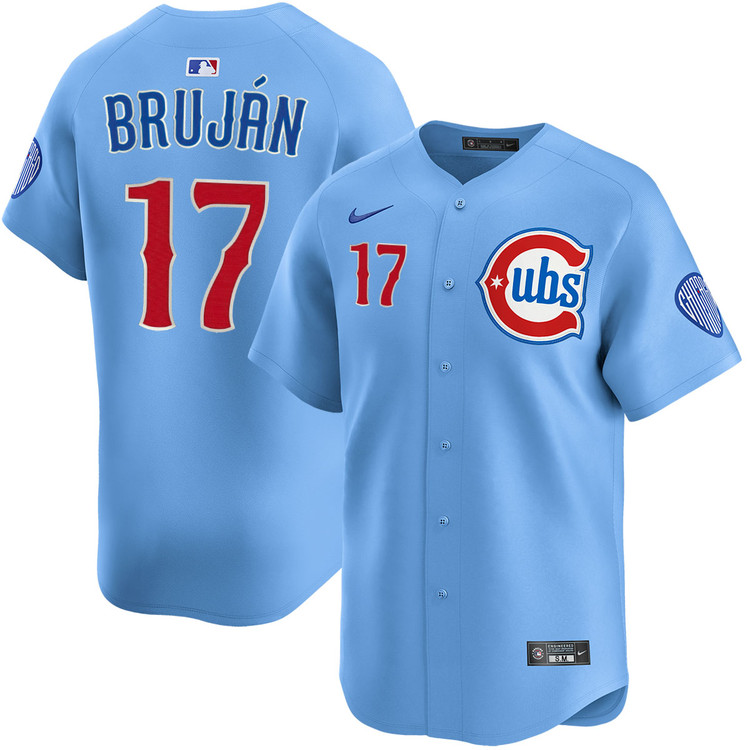 Vidal Bruján Chicago Cubs Youth Blues Alternate Limited Jersey