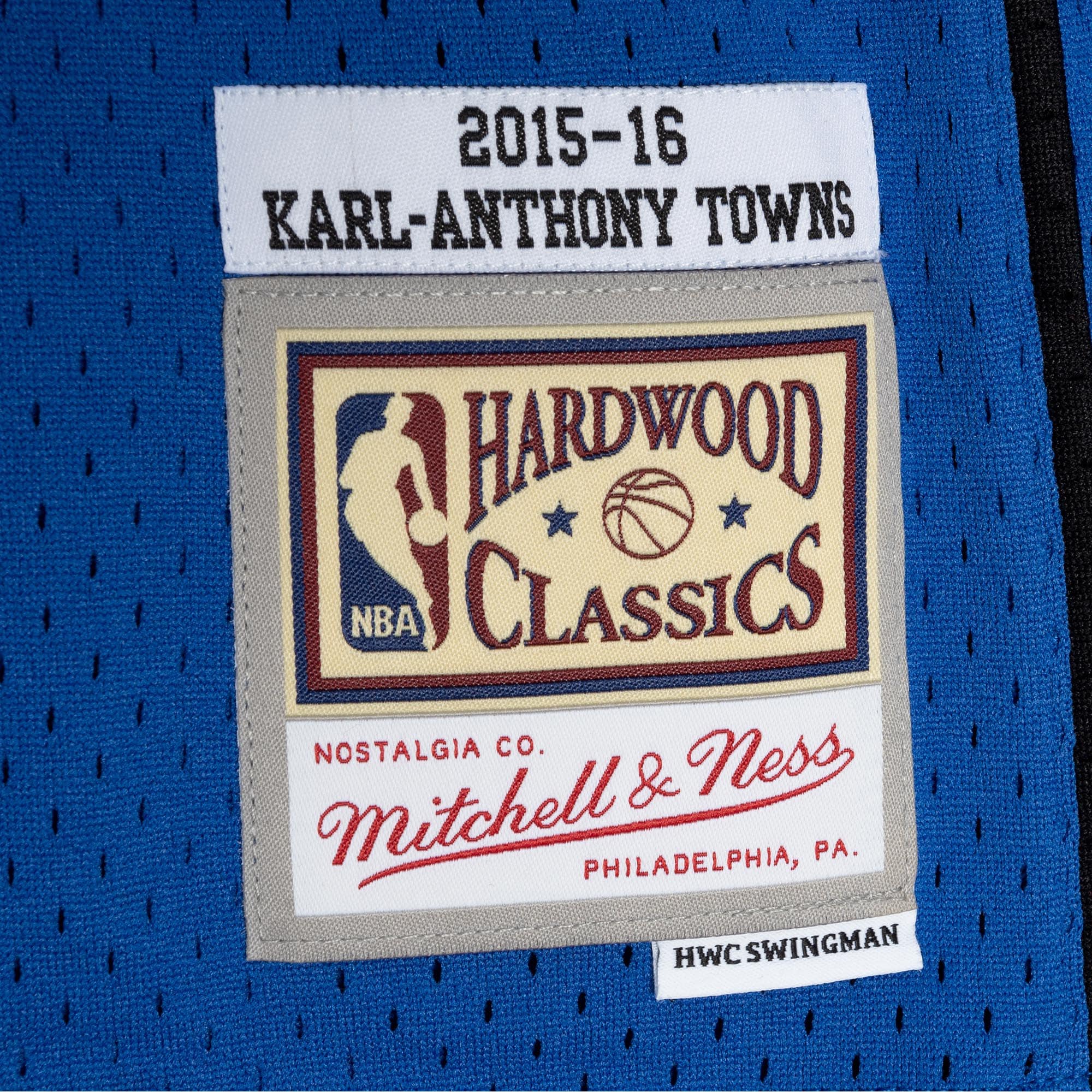 Karl-Anthony Towns Minnesota Timberwolves Mitchell & Ness 2015\/16 Swingman Jersey - Blue