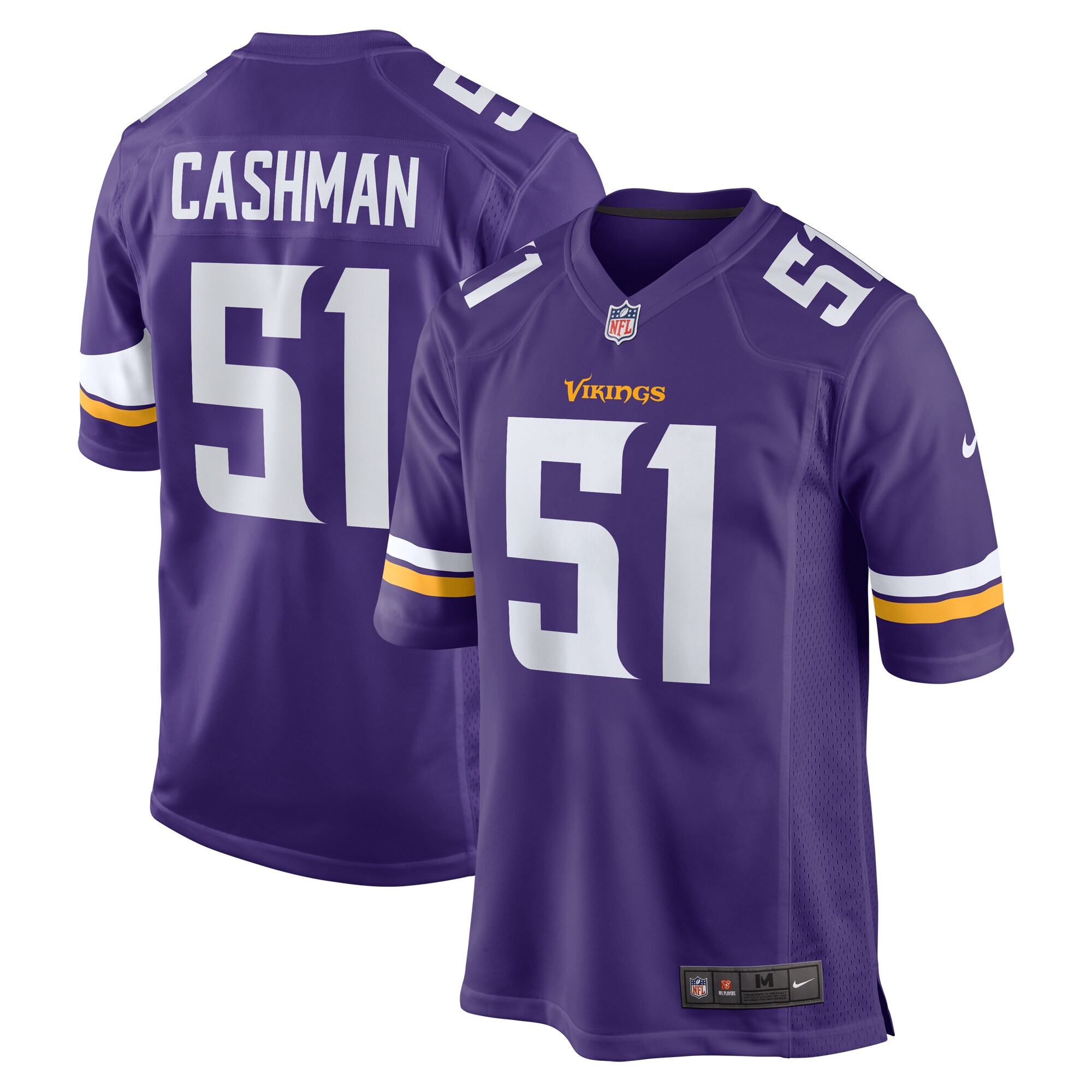 Blake Cashman Minnesota Vikings  Team Game Jersey -  Purple