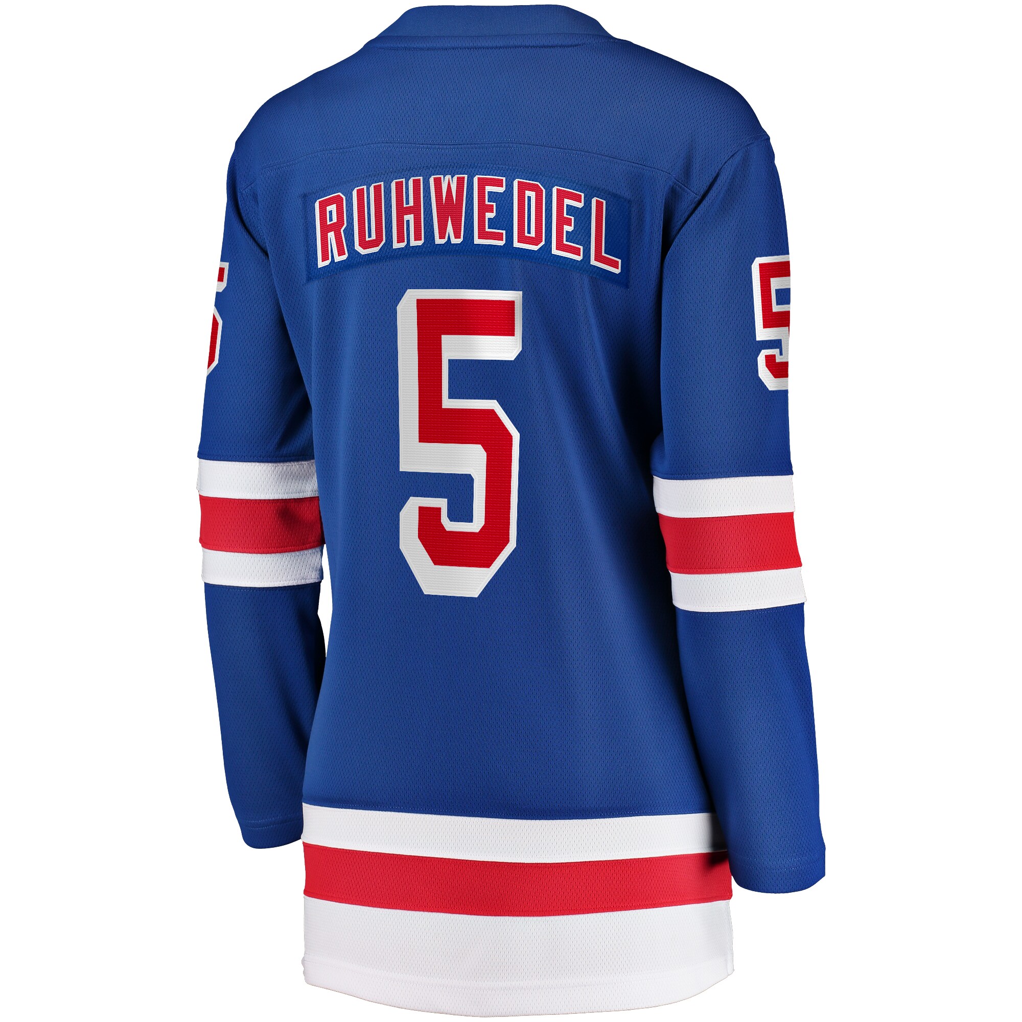 Chad Ruhwedel New York Rangers Fanatics Women's Home Breakaway Player Jersey - Blue
