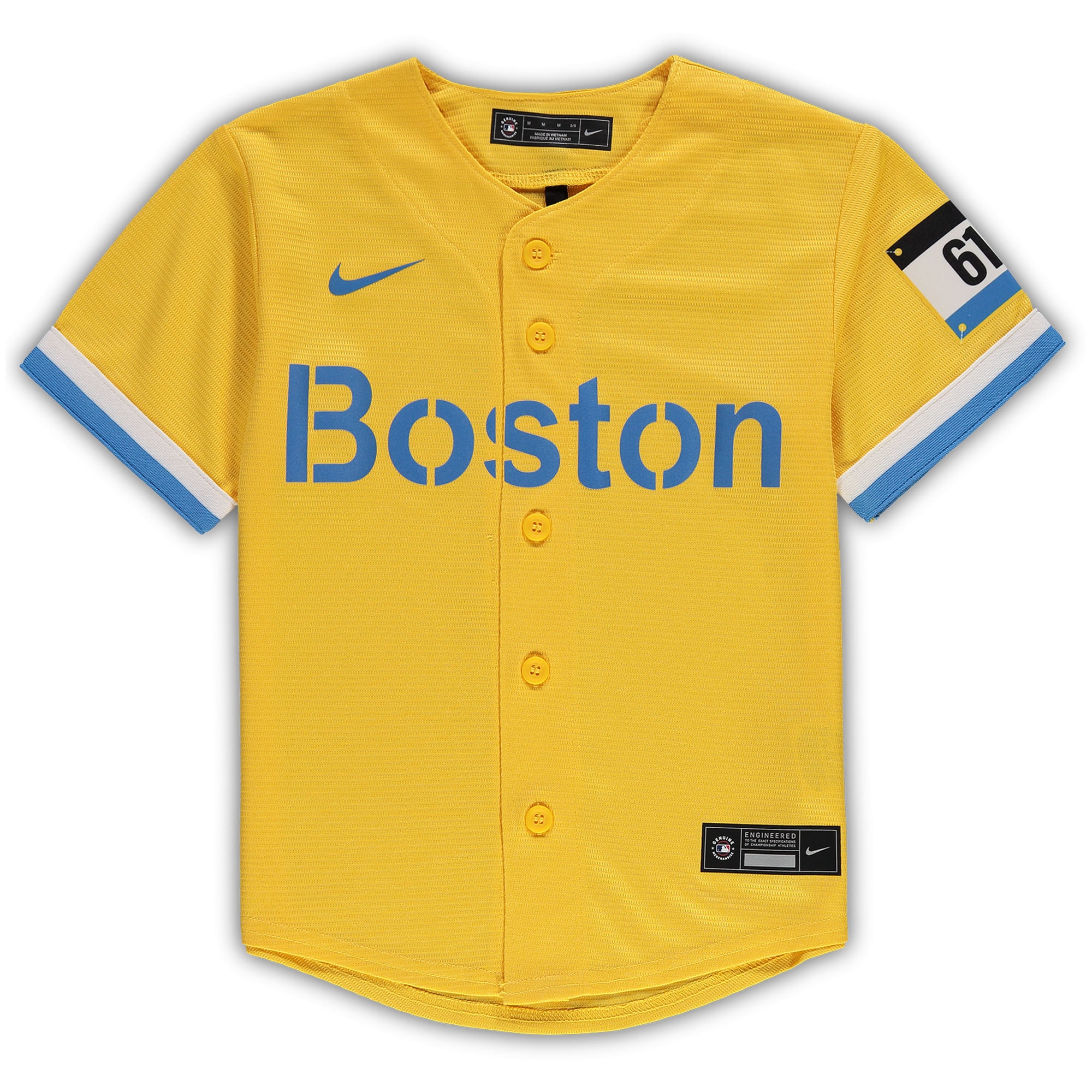 Boston Red Sox  Preschool MLB City Connect Replica Team Jersey - Gold