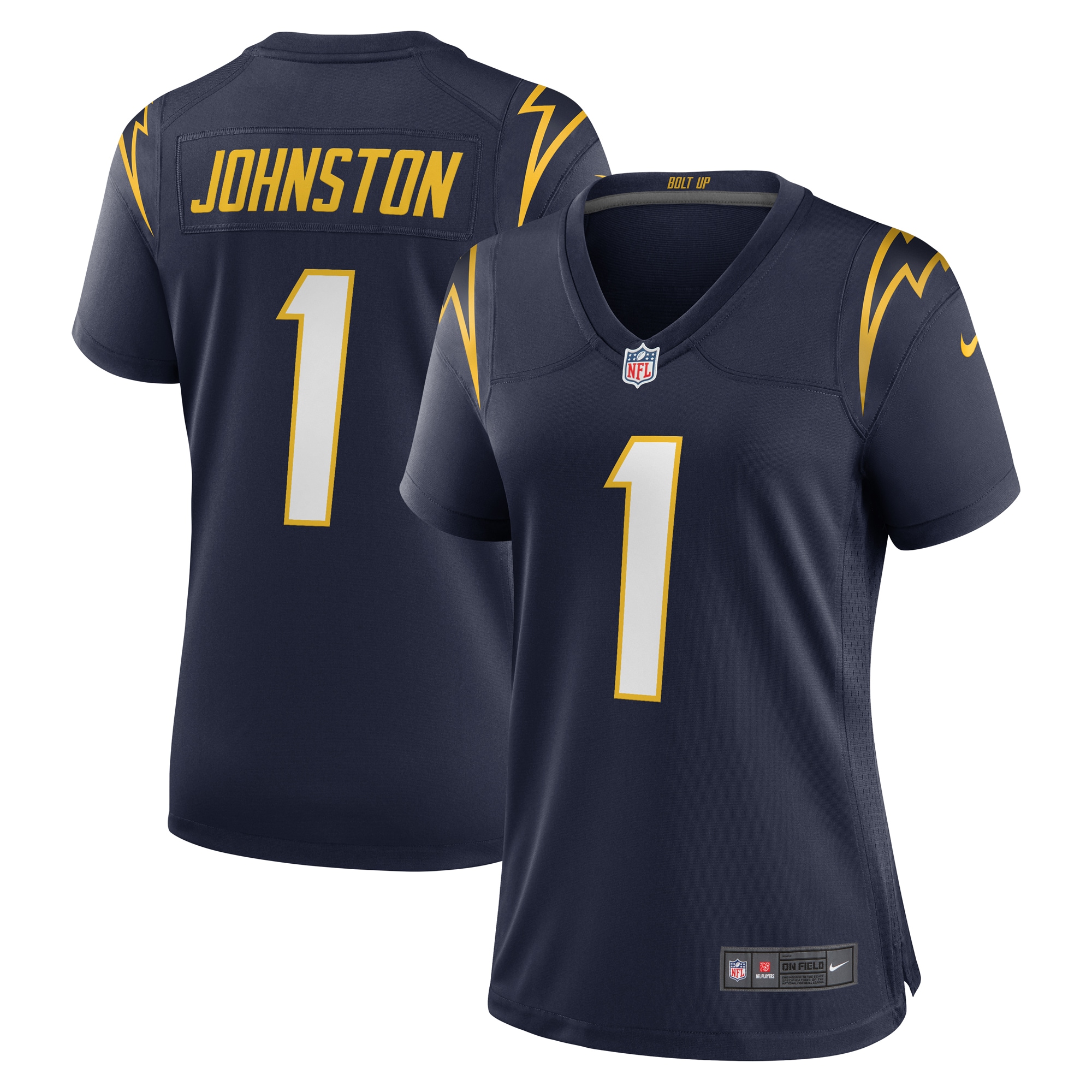 Quentin Johnston Los Angeles Chargers Women's Alternate Game Jersey - Navy