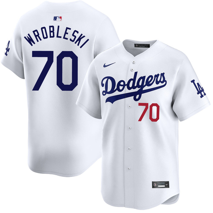 Justin Wrobleski Los Angeles Dodgers Home Limited Jersey
