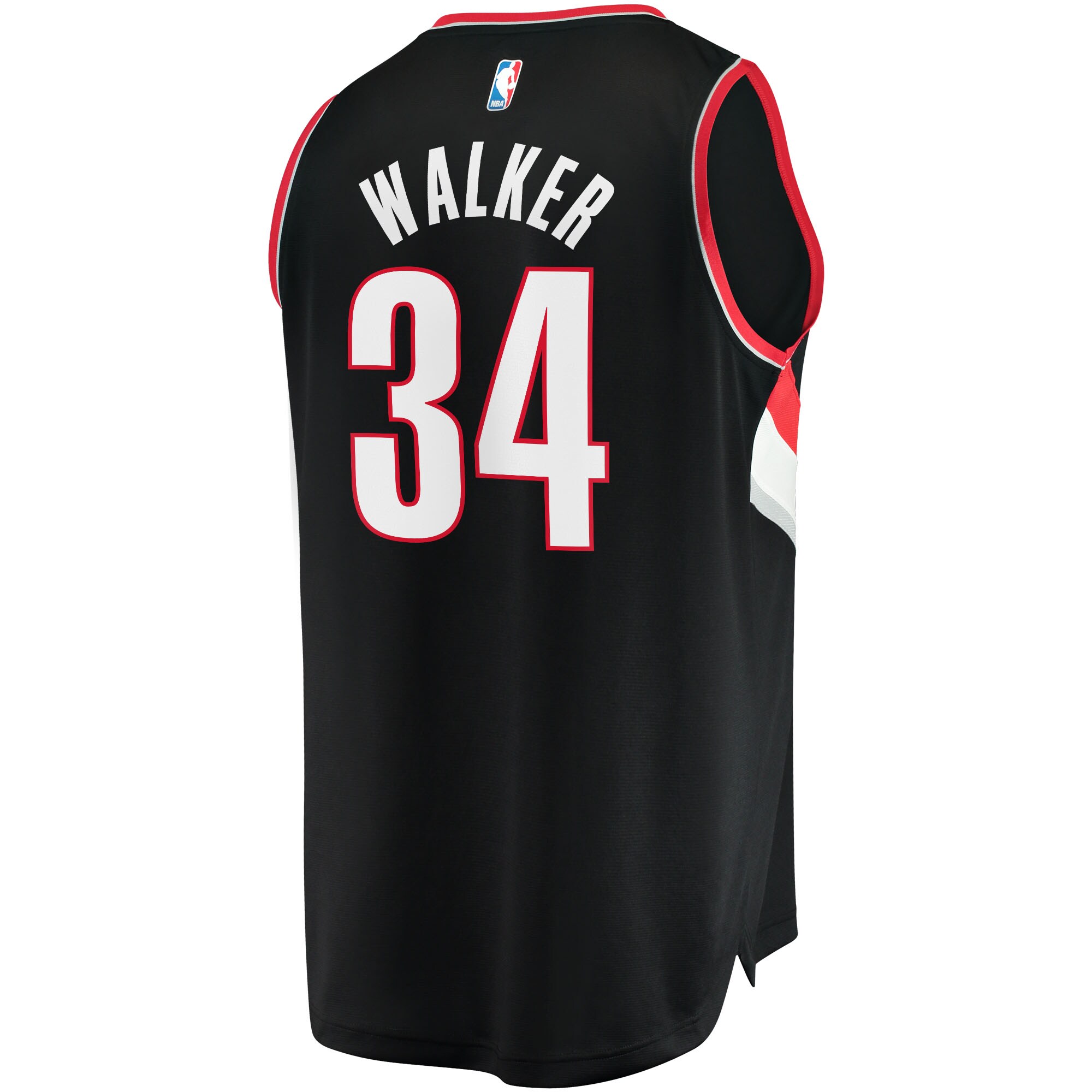 Jabari Walker Portland Trail Blazers Fanatics Fast Break Replica Jersey - Icon Edition - Black