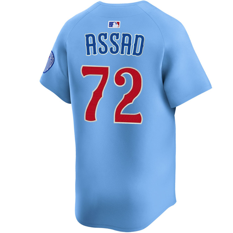 Javier Assad Chicago Cubs Youth Blues Alternate Limited Jersey