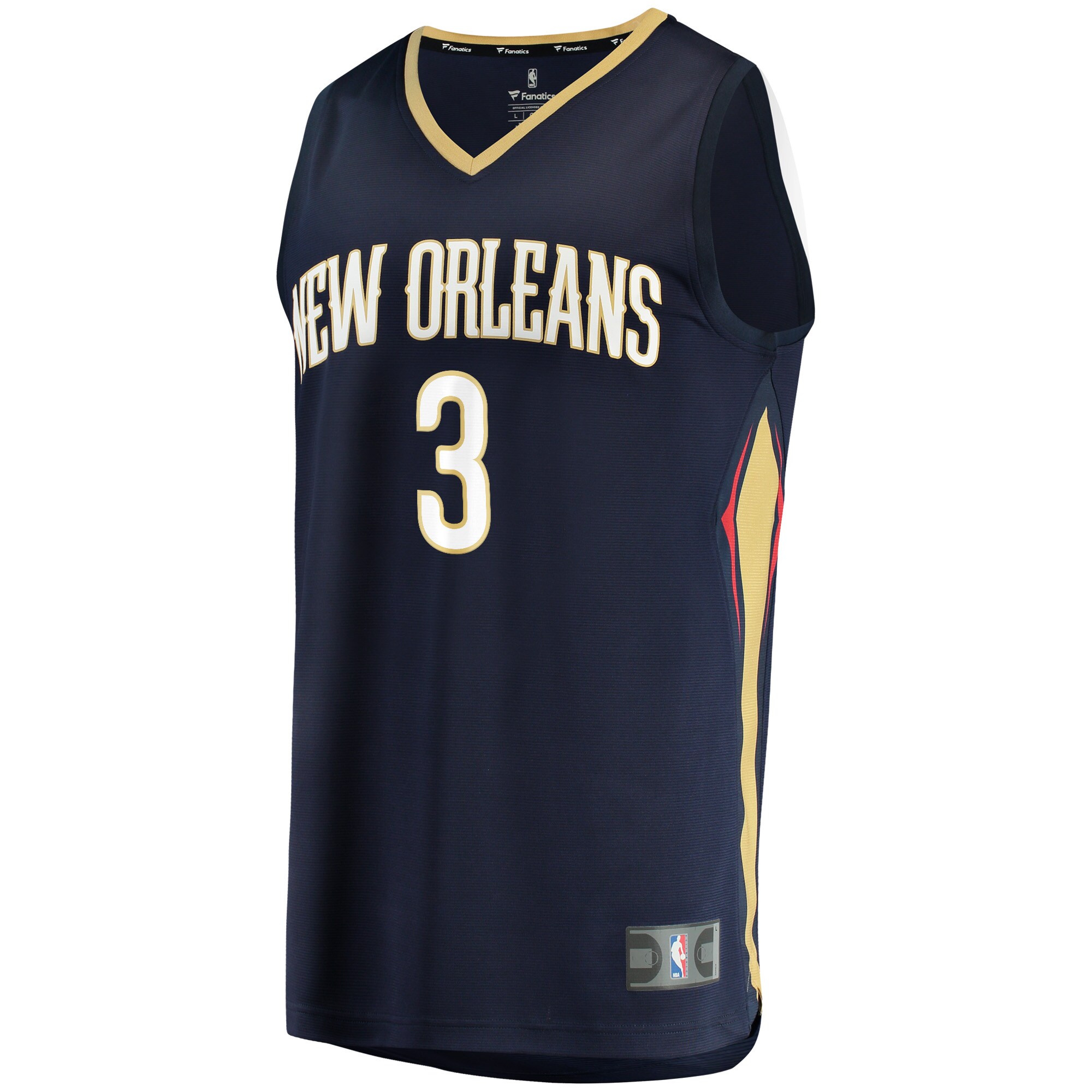 C.J. McCollum New Orleans Pelicans Fanatics Youth Fast Break Replica Player Jersey Navy - Icon Edition