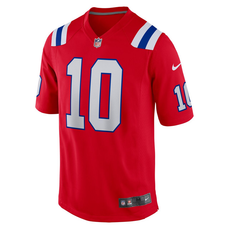 Drake Maye New England Patriots 2024 First Round Pick Player Game Jersey - Red