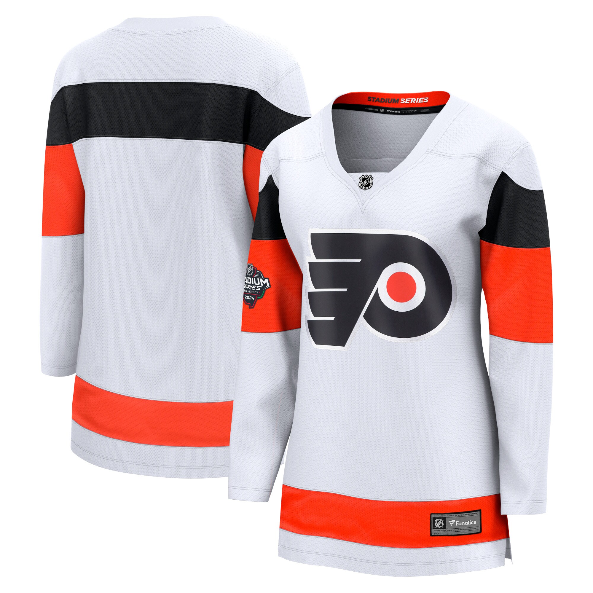 Philadelphia Flyers Fanatics Women's 2024 NHL Stadium Series Breakaway Jersey White