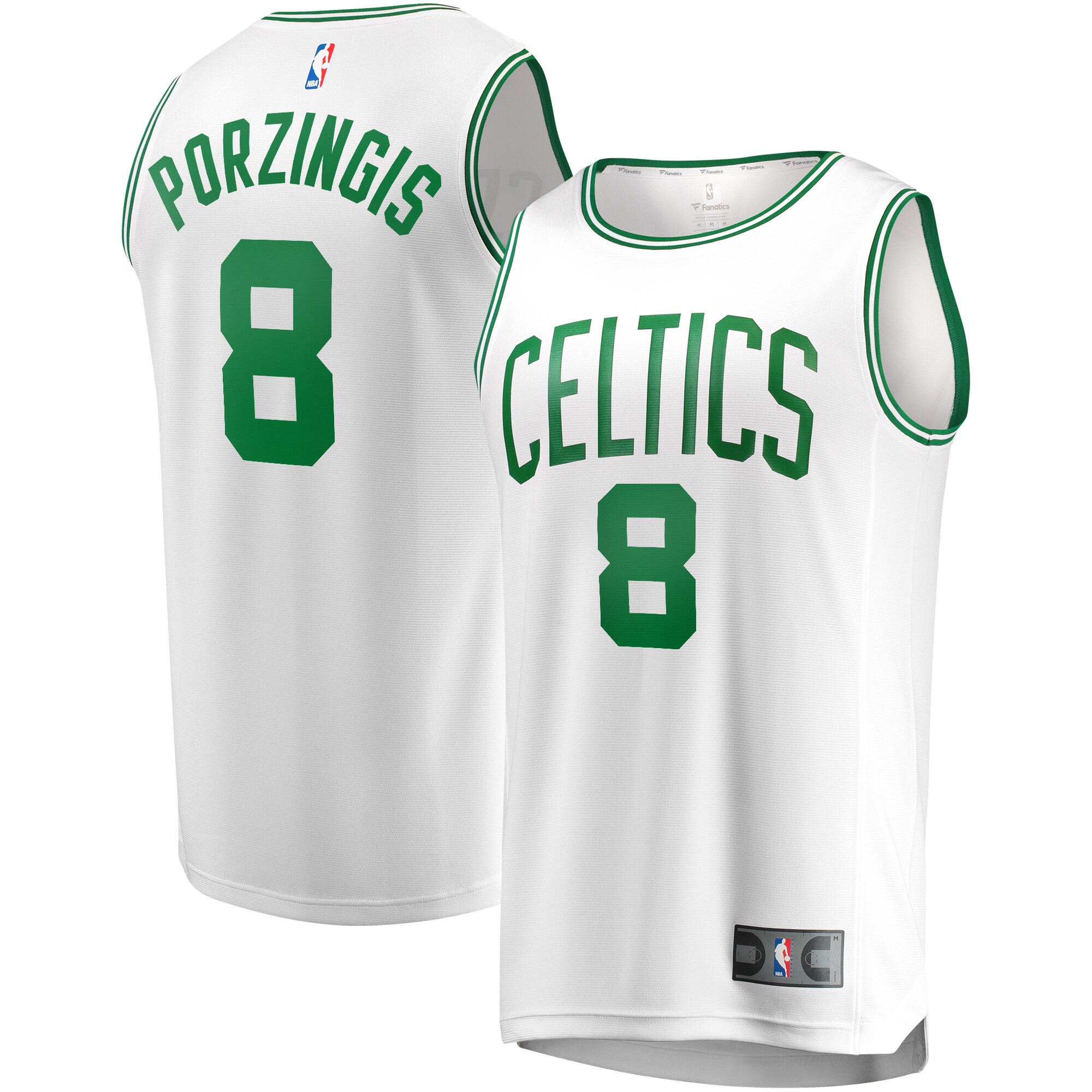 Kristaps Porzingis Boston Celtics Fanatics Fast Break Player Jersey - Association Edition - White