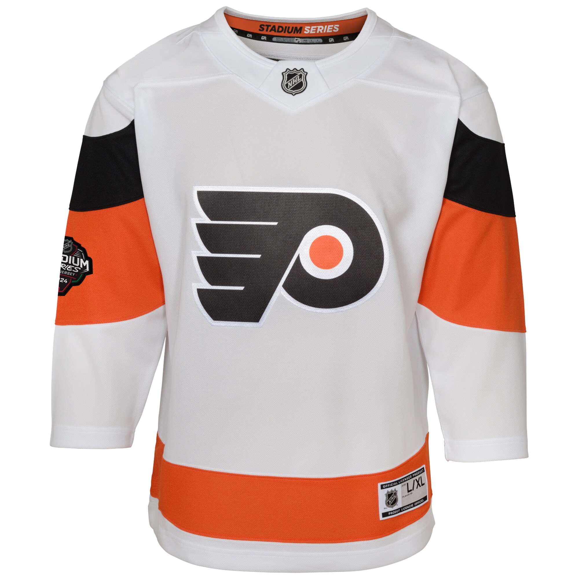 Philadelphia Flyers Youth 2024 NHL Stadium Series Premier Jersey White