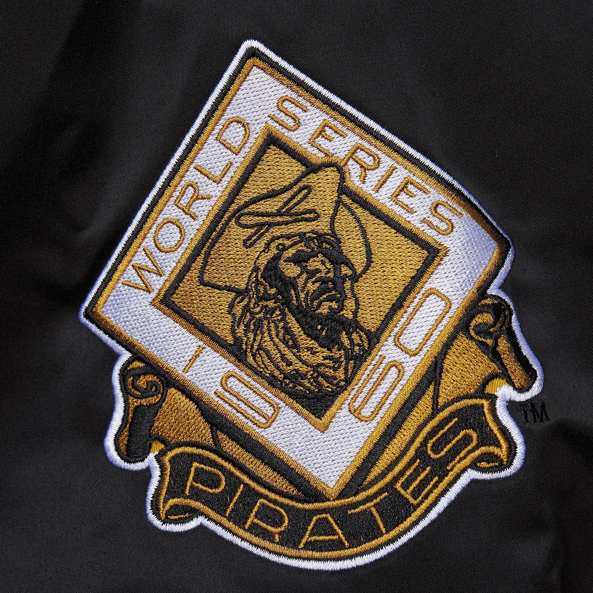 Roberto Clemente Pittsburgh Pirates Mitchell & Ness Cooperstown Collection Legends Lightweight Satin Raglan Full-Snap Jacket - White\/Black