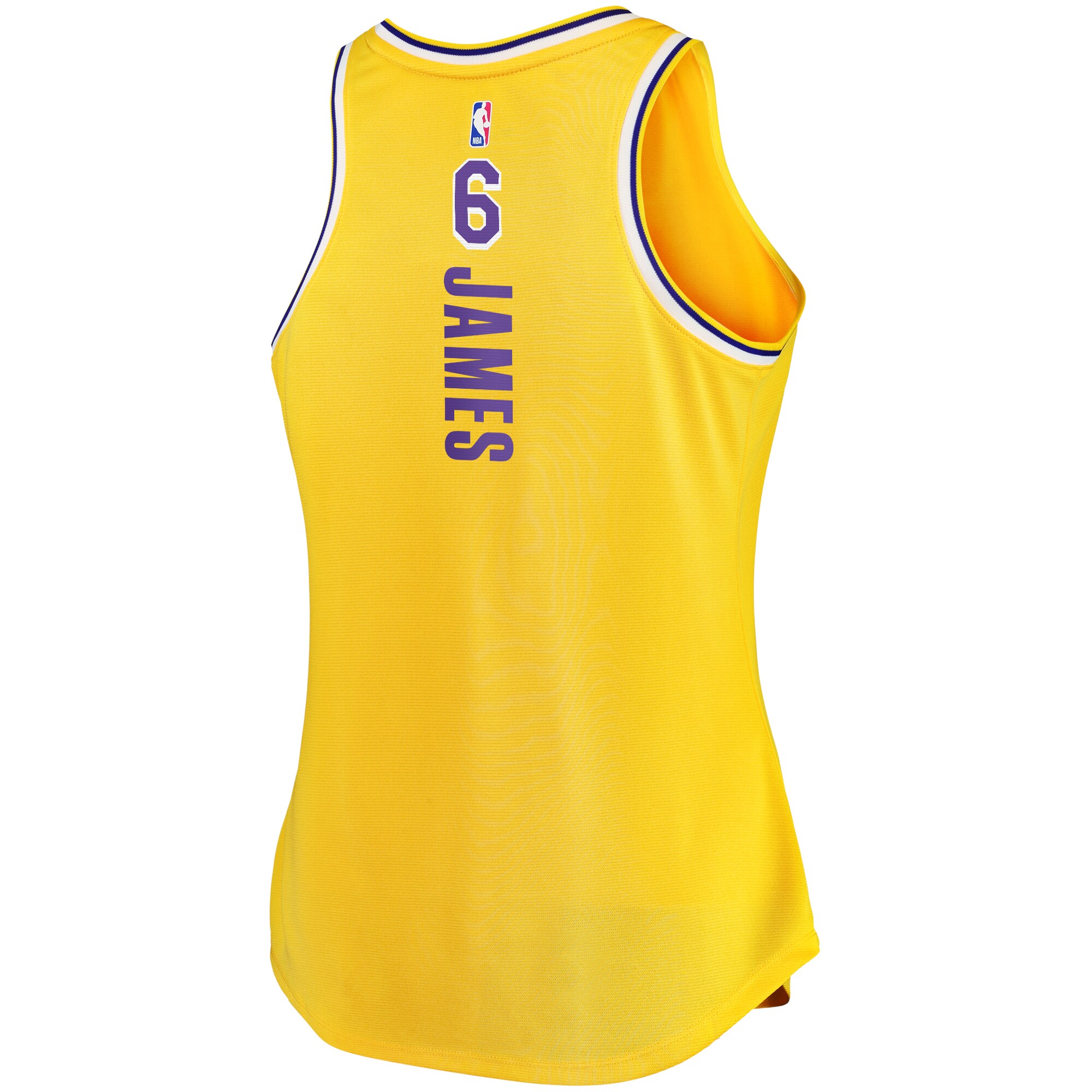 LeBron James Los Angeles Lakers Fanatics Women's Fast Break Tank Jersey - Icon Edition - Gold