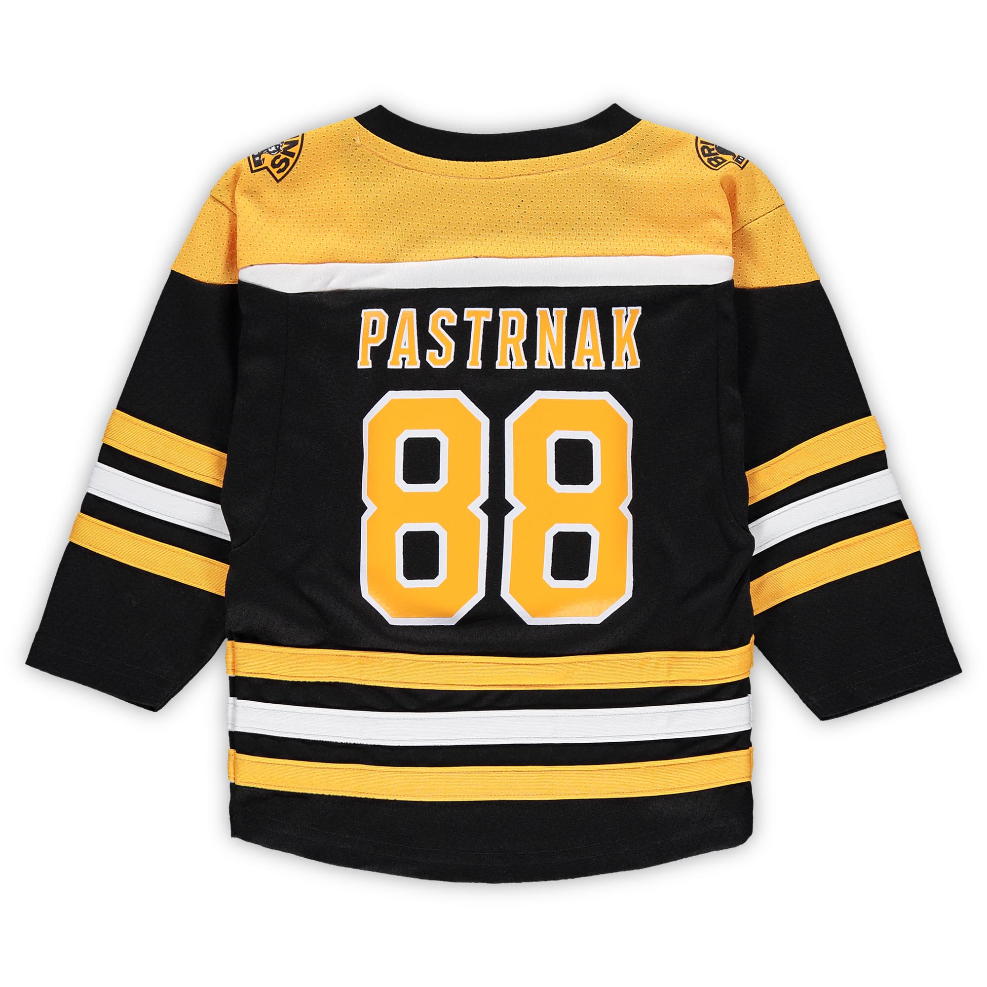 David Pastrnak Boston Bruins Toddler Home Replica Player Jersey - Black