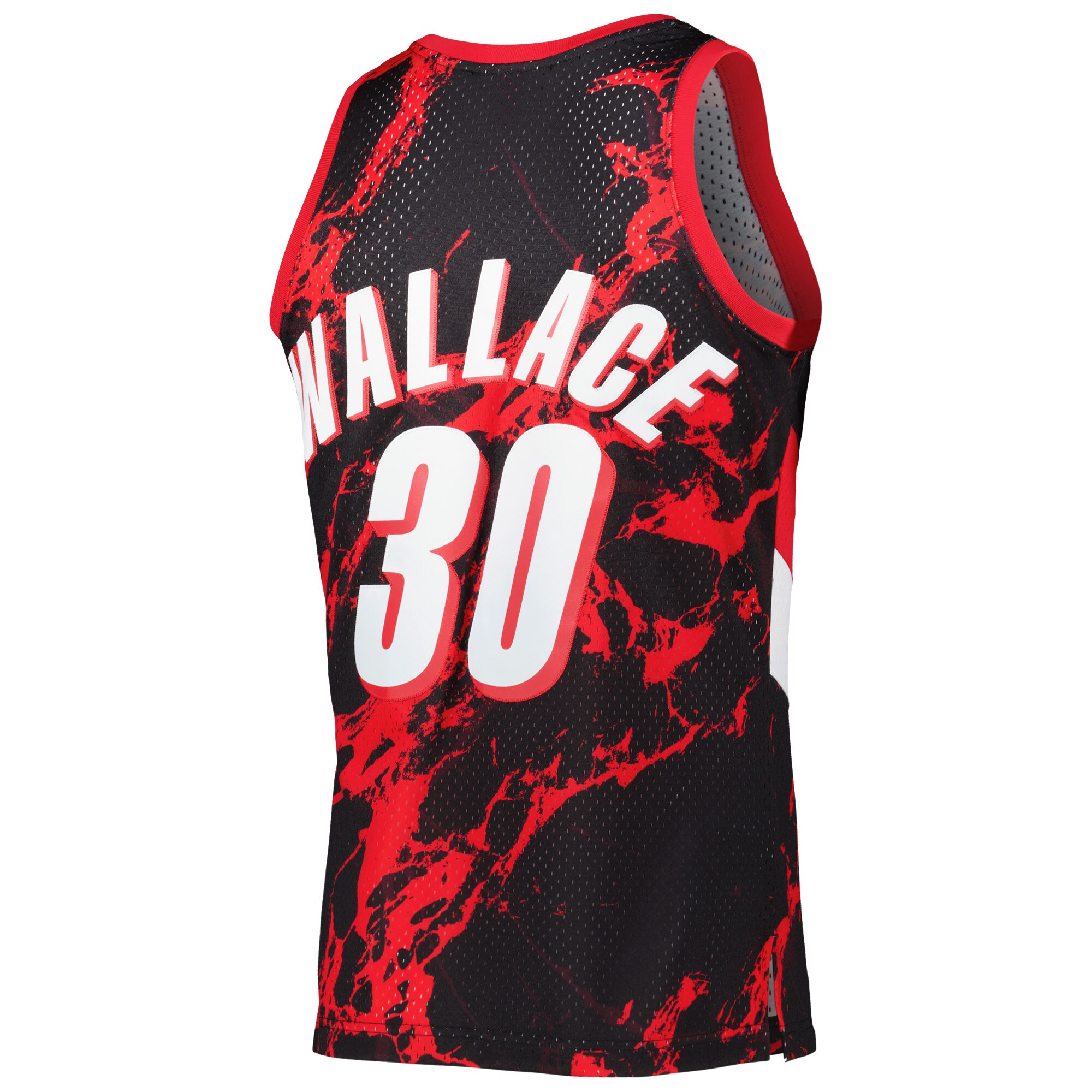Rasheed Wallace Portland Trail Blazers Mitchell & Ness 1999\/00 Hardwood Classics Marble Swingman Jersey - Black