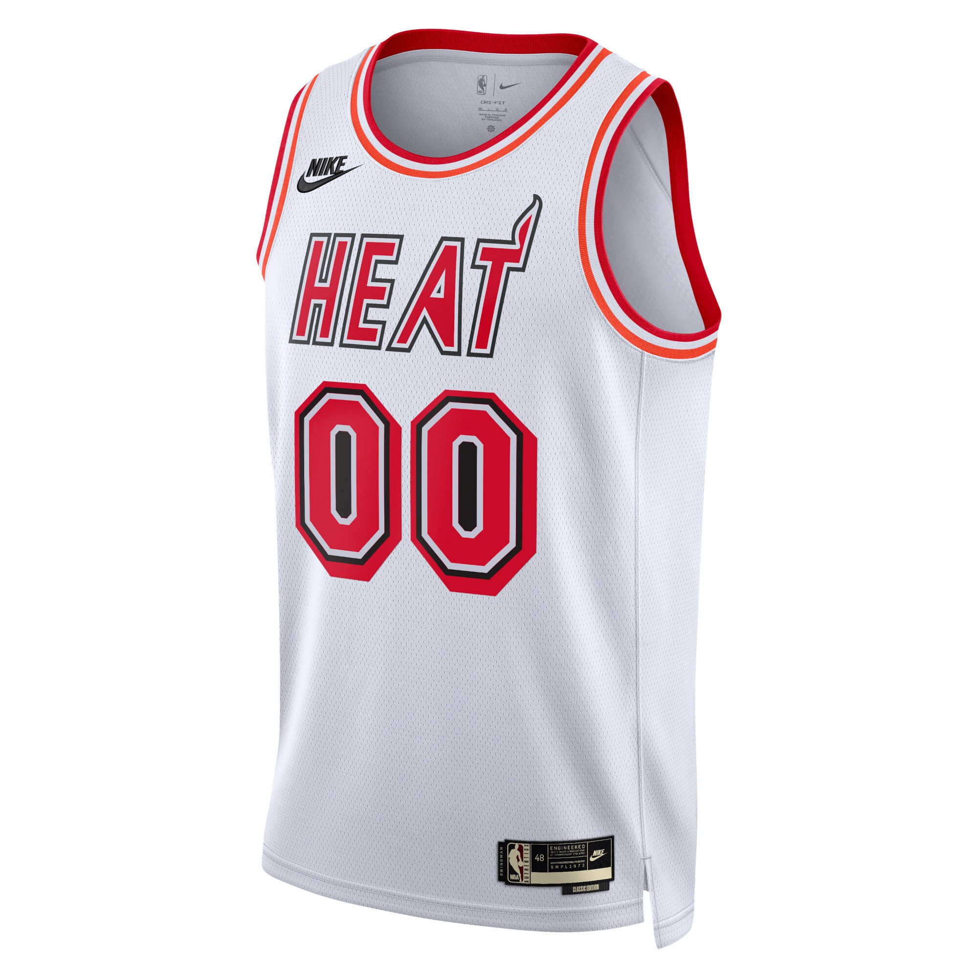 Miami Heat Unisex 2022\/23 Custom Swingman Jersey - Classic Edition - White