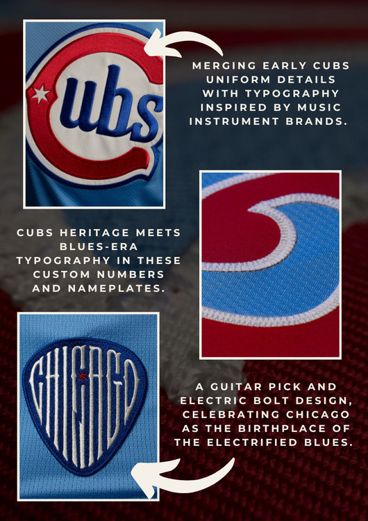 Chicago Cubs Personalized Blues Alternate Limited Jersey