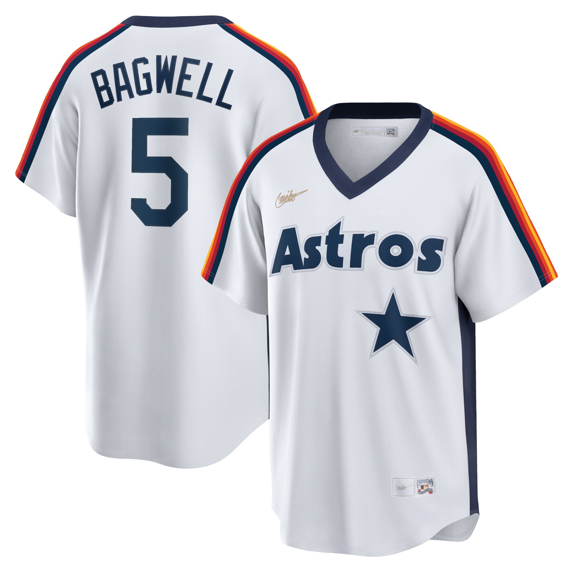 Jeff Bagwell Houston Astros Home Cooperstown Collection Logo Player Jersey - White