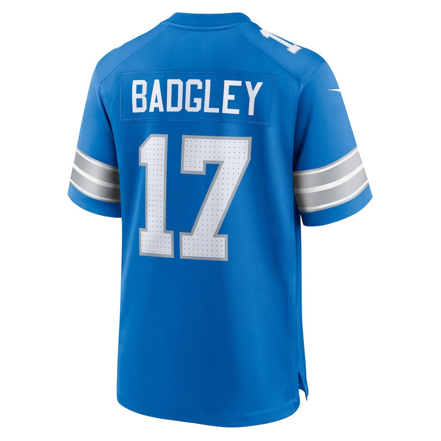 Michael Badgley #17 Detroit Lions Super Bowl LIX Jersey - Men's - Blue