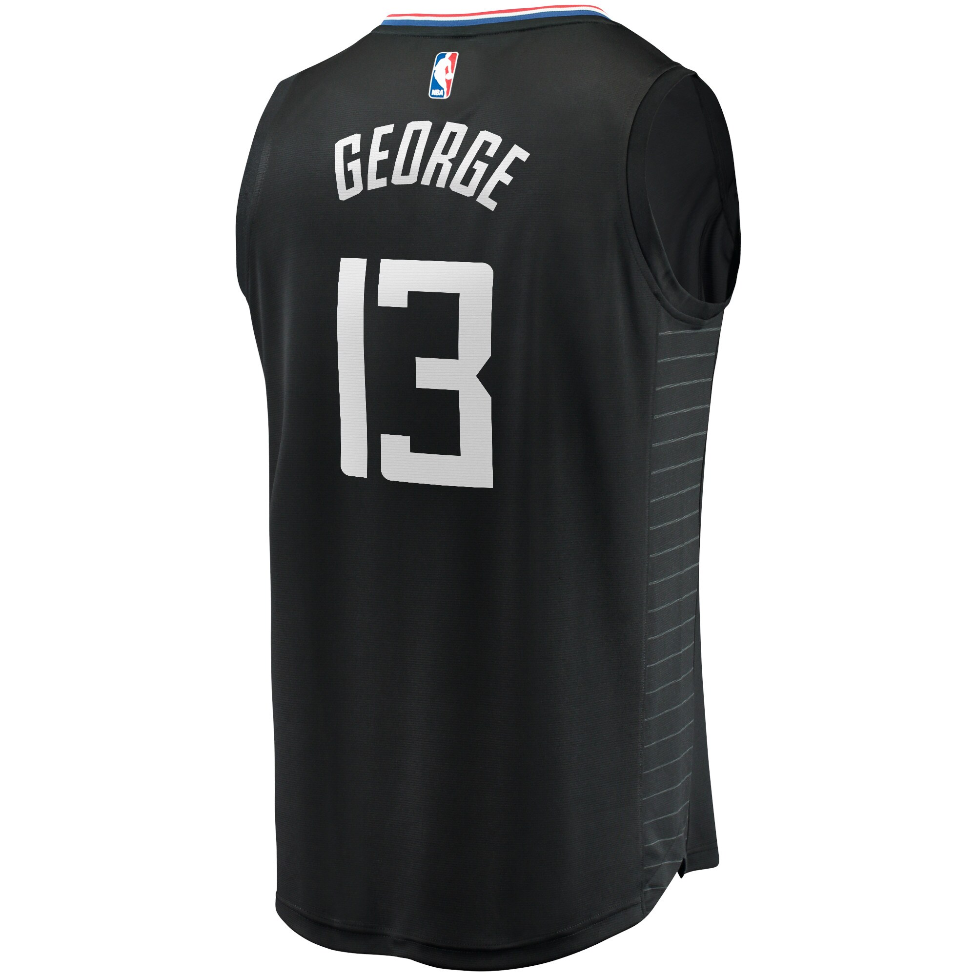 Paul George LA Clippers Fanatics Youth 2020\/21 Fast Break Player Jersey - Black - Statement Edition