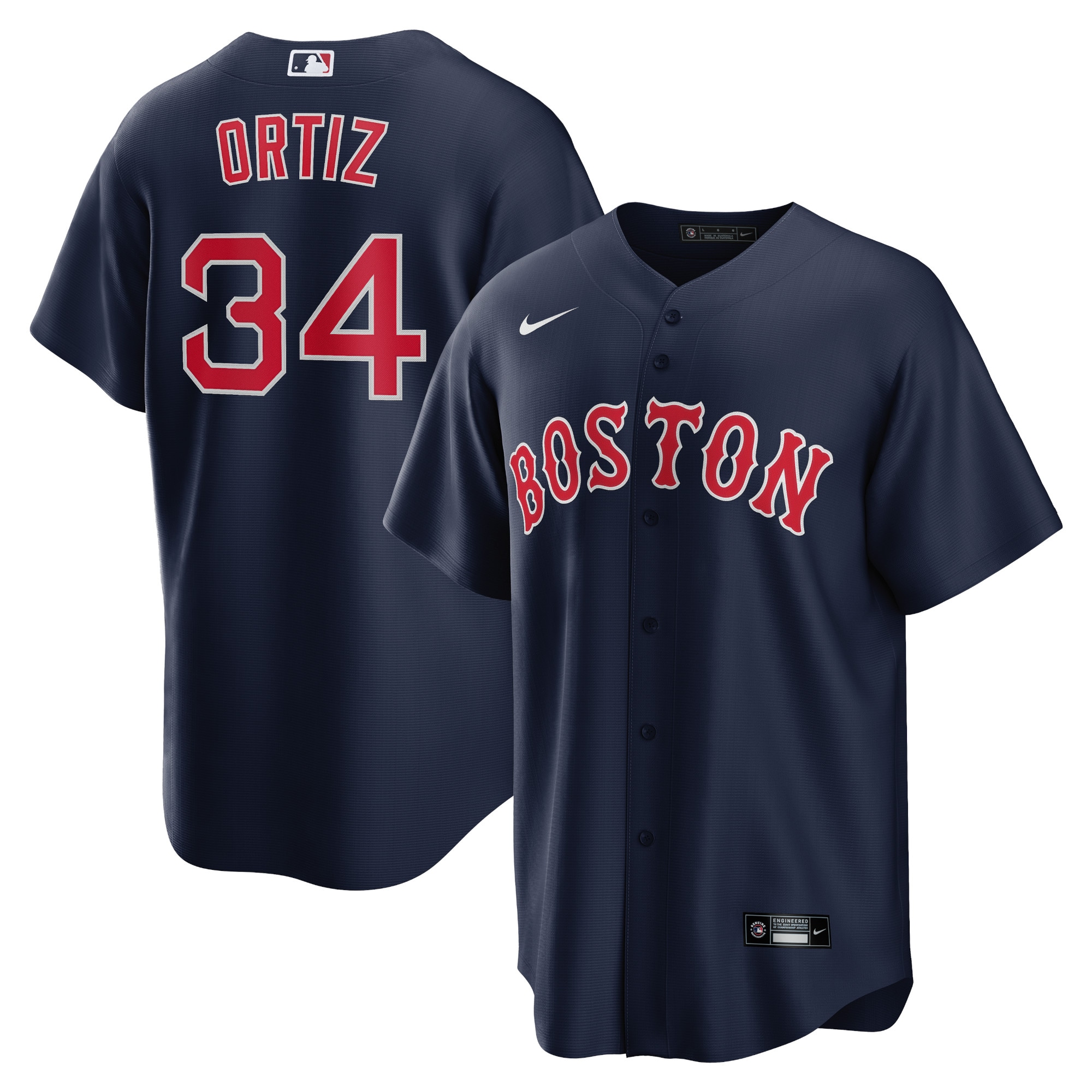 David Ortiz Boston Red Sox  Alternate Replica Player Jersey - Navy