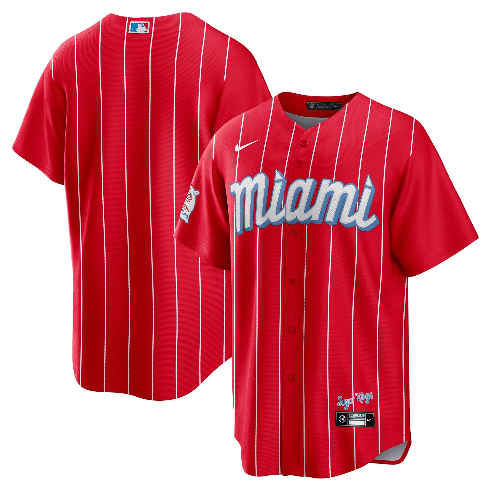 Miami Marlins  City Connect Replica Team Jersey - Red