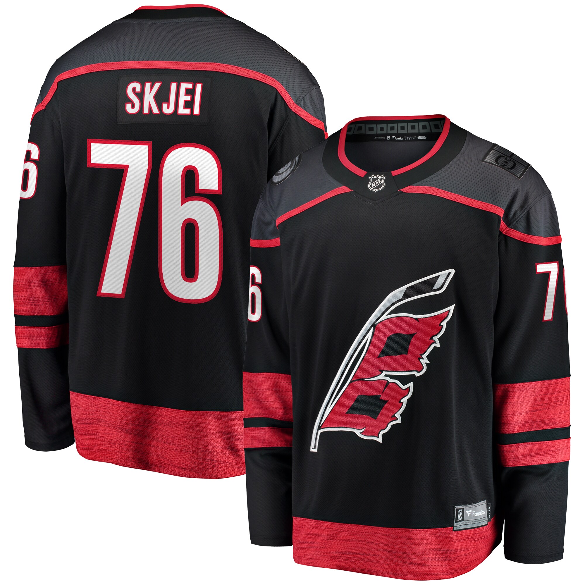Brady Skjei Carolina Hurricanes Fanatics Home Breakaway Jersey - Black