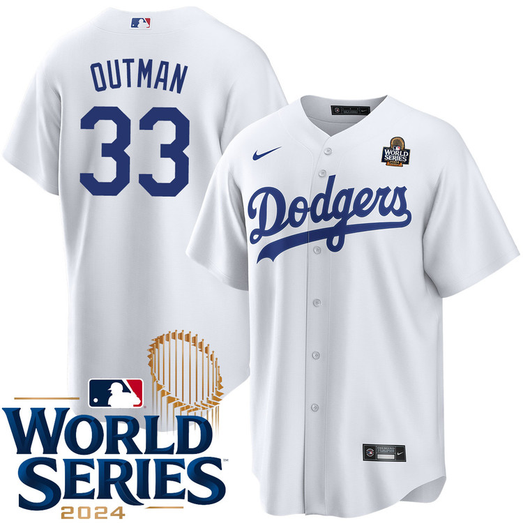 James Outman Los Angeles Dodgers Youth Home World Series Jersey