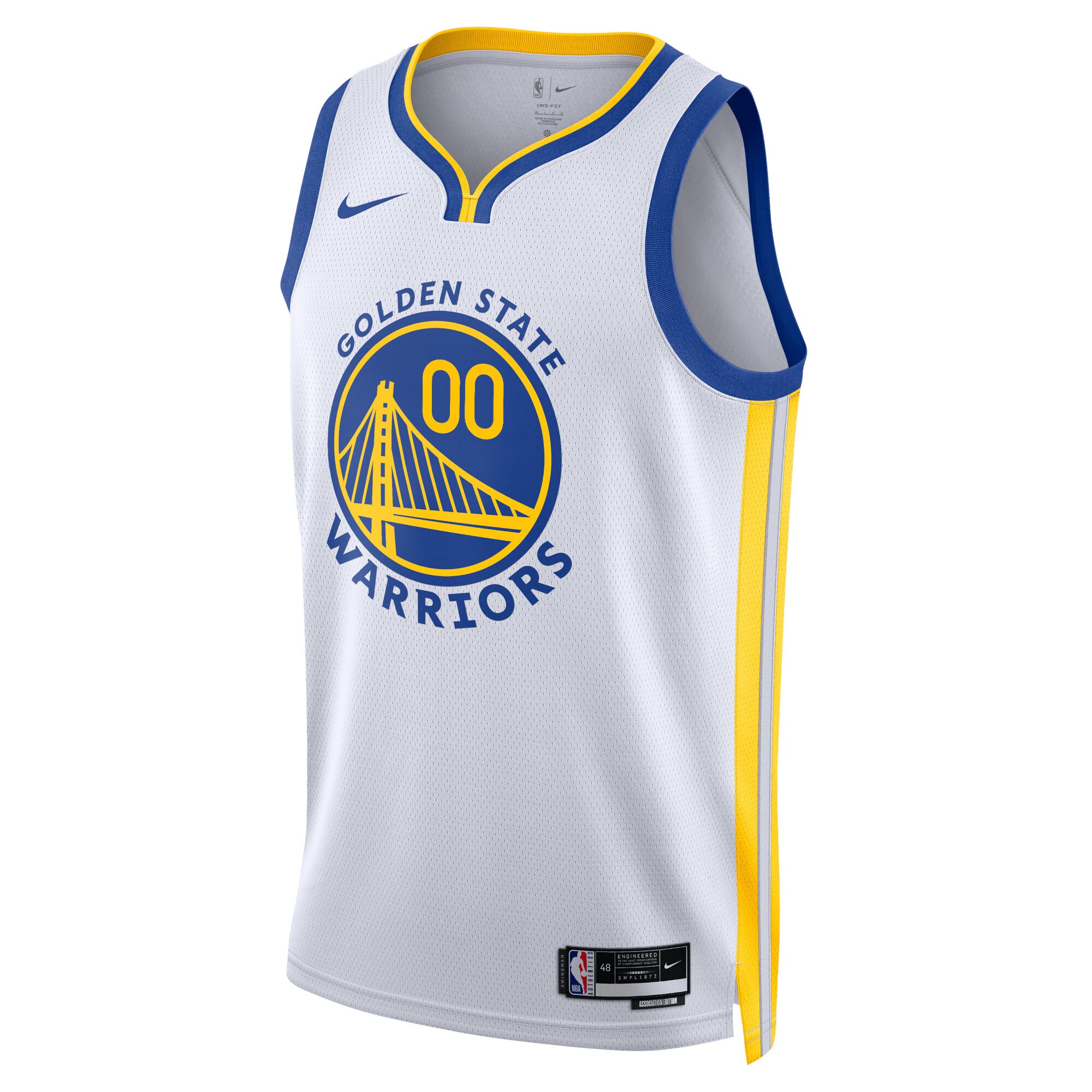 Golden State Warriors Unisex Swingman Custom Jersey White - Association Edition