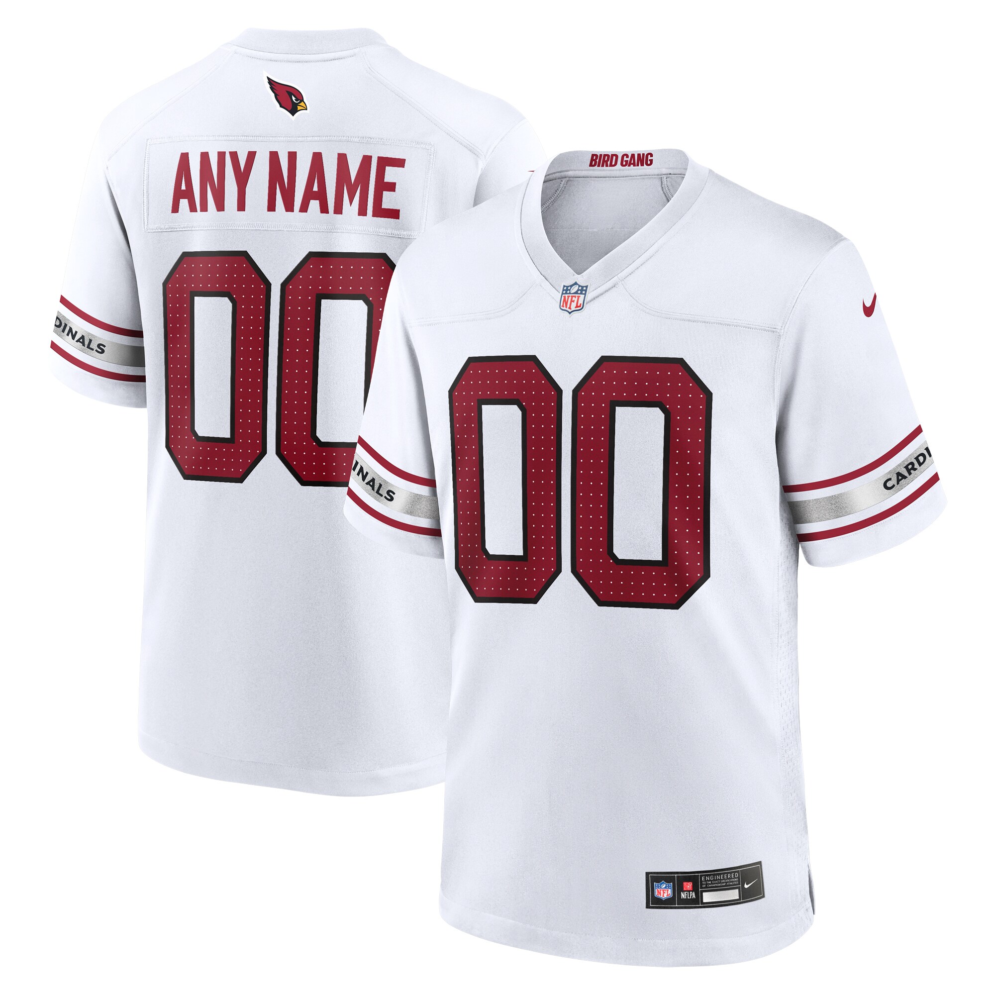 Arizona Cardinals  Custom Game Jersey - White