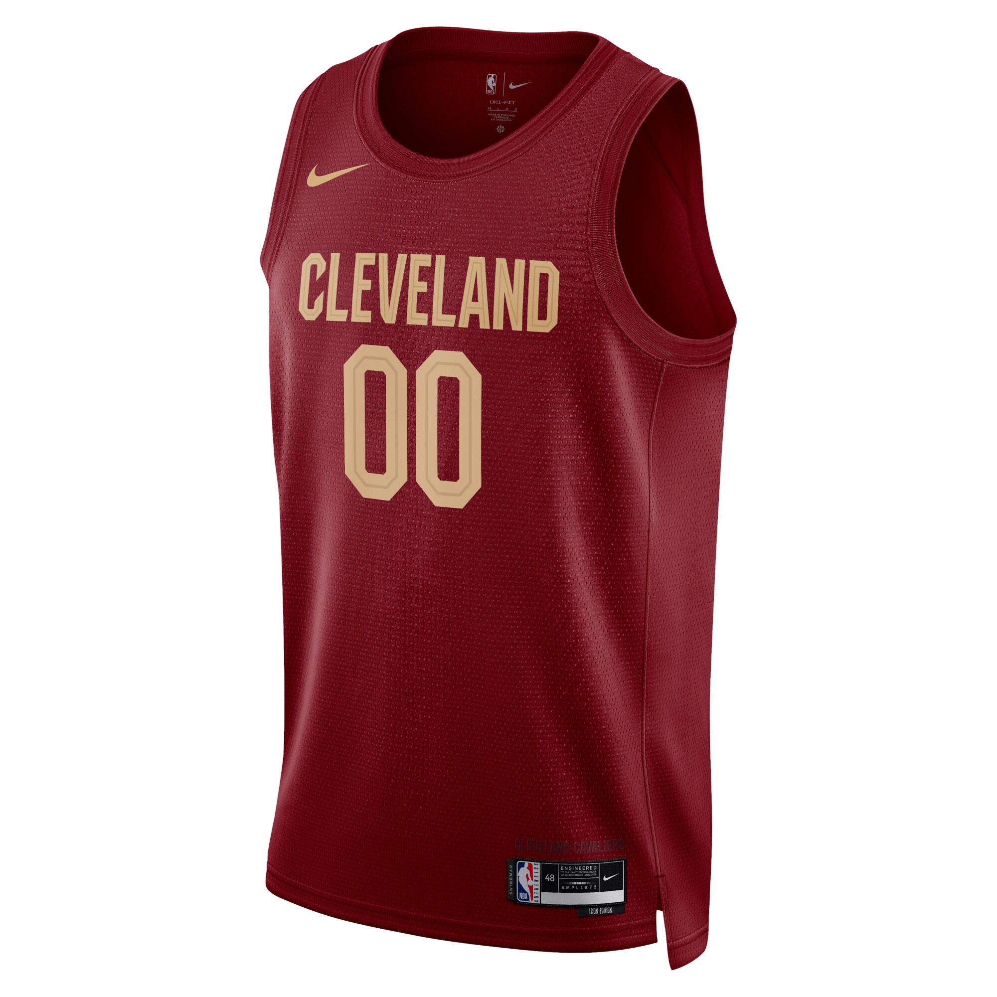 Cleveland Cavaliers Unisex Swingman Custom Jersey Burgundy - Icon Edition